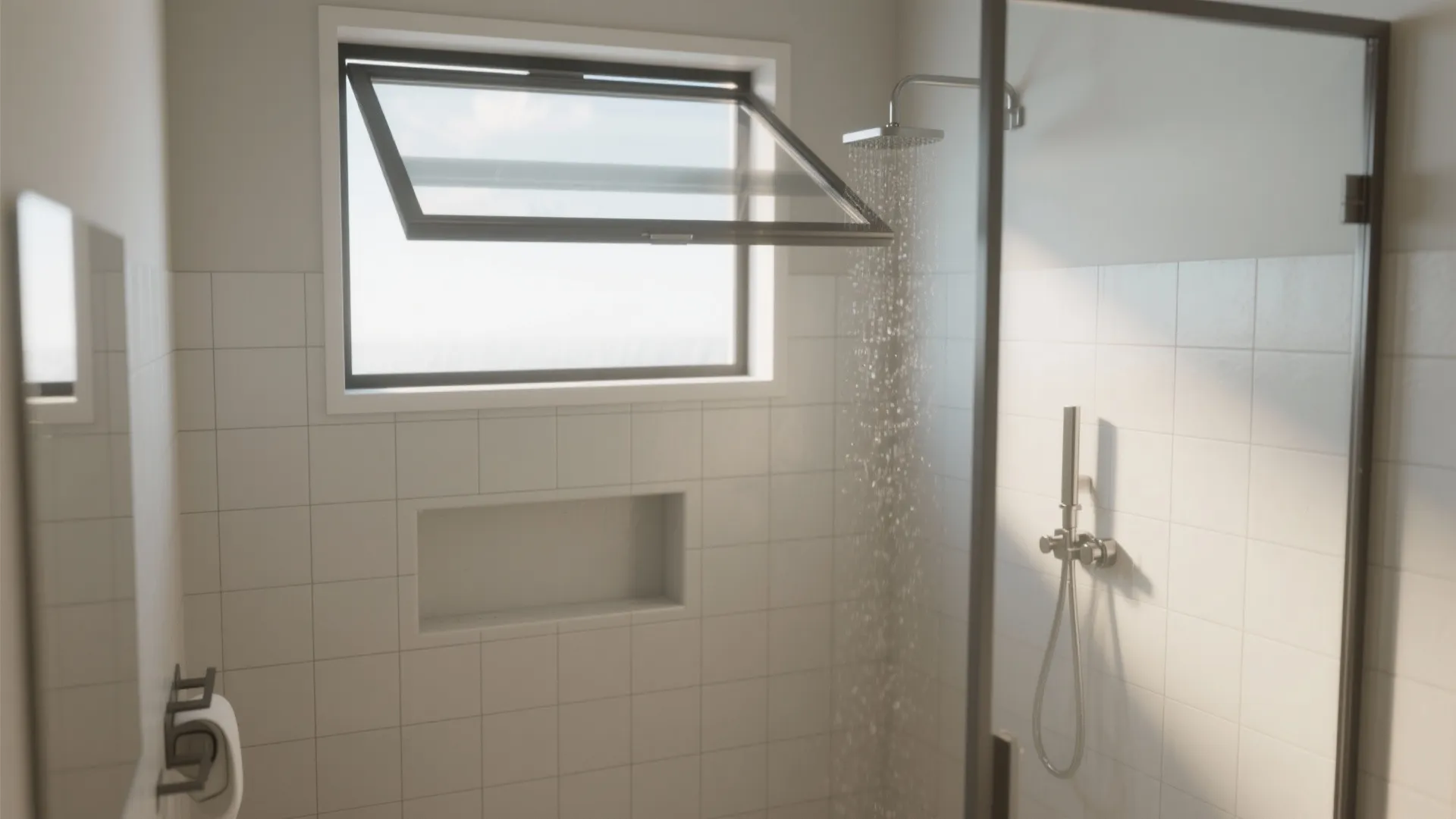 High Transom Over the Shower