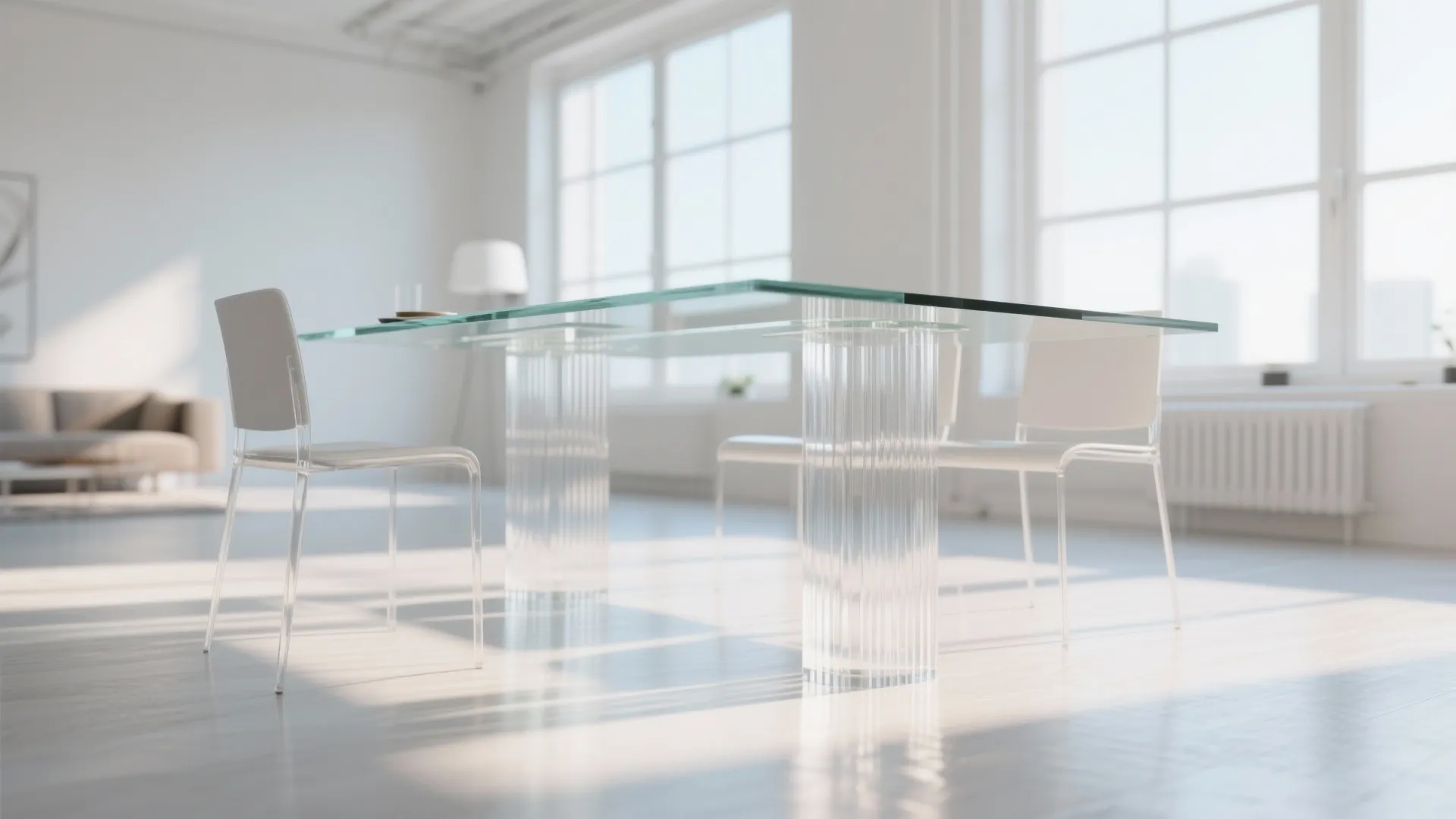 3. Transparent Acrylic Columns