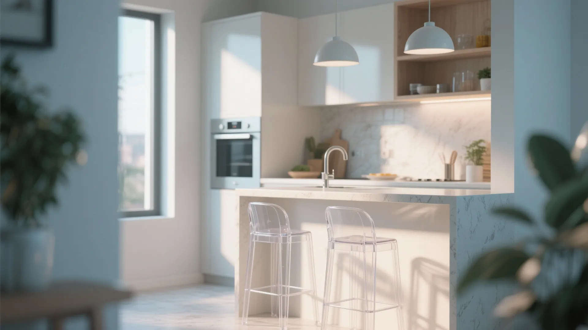 10. Transparent Bar Stools