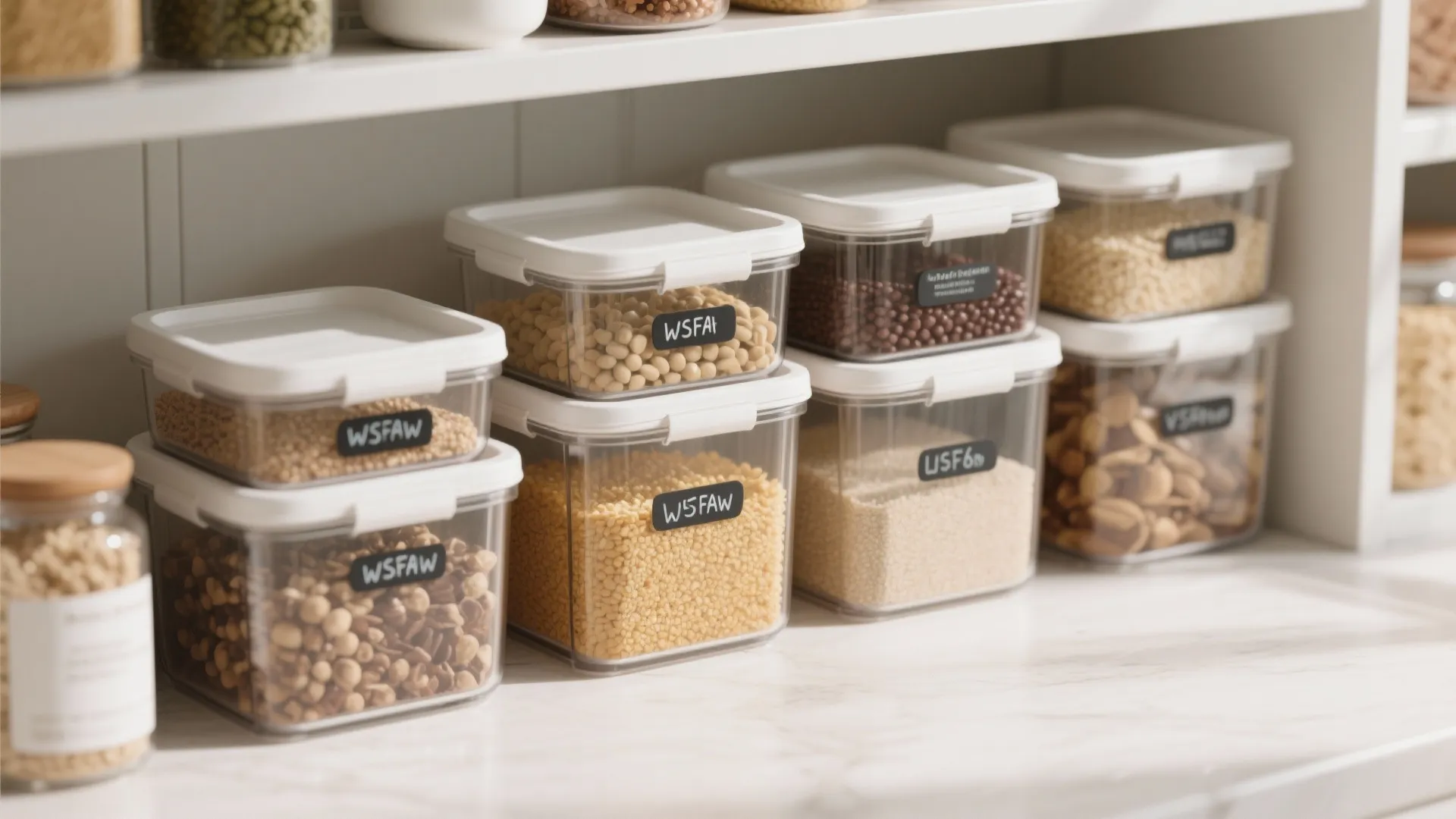 10. Transparent Storage Bins