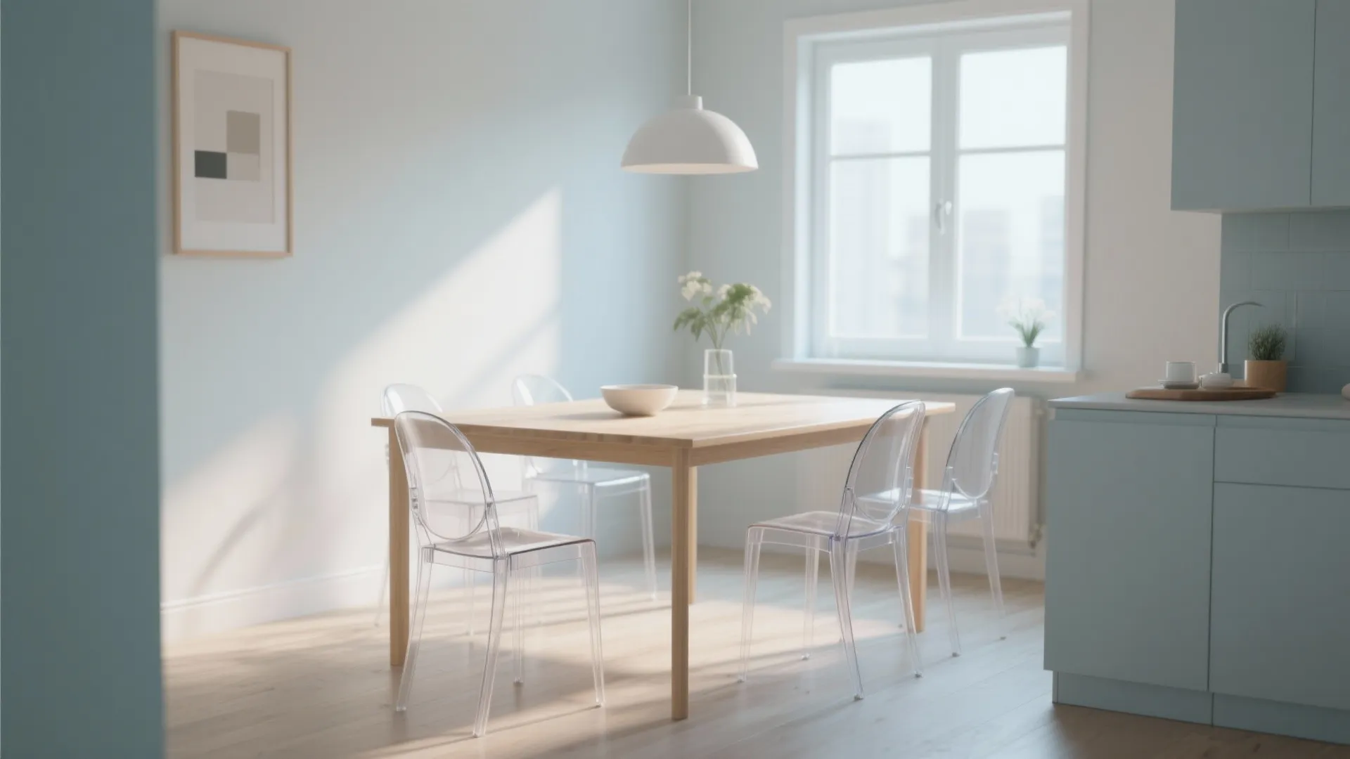 8. Transparent Chairs