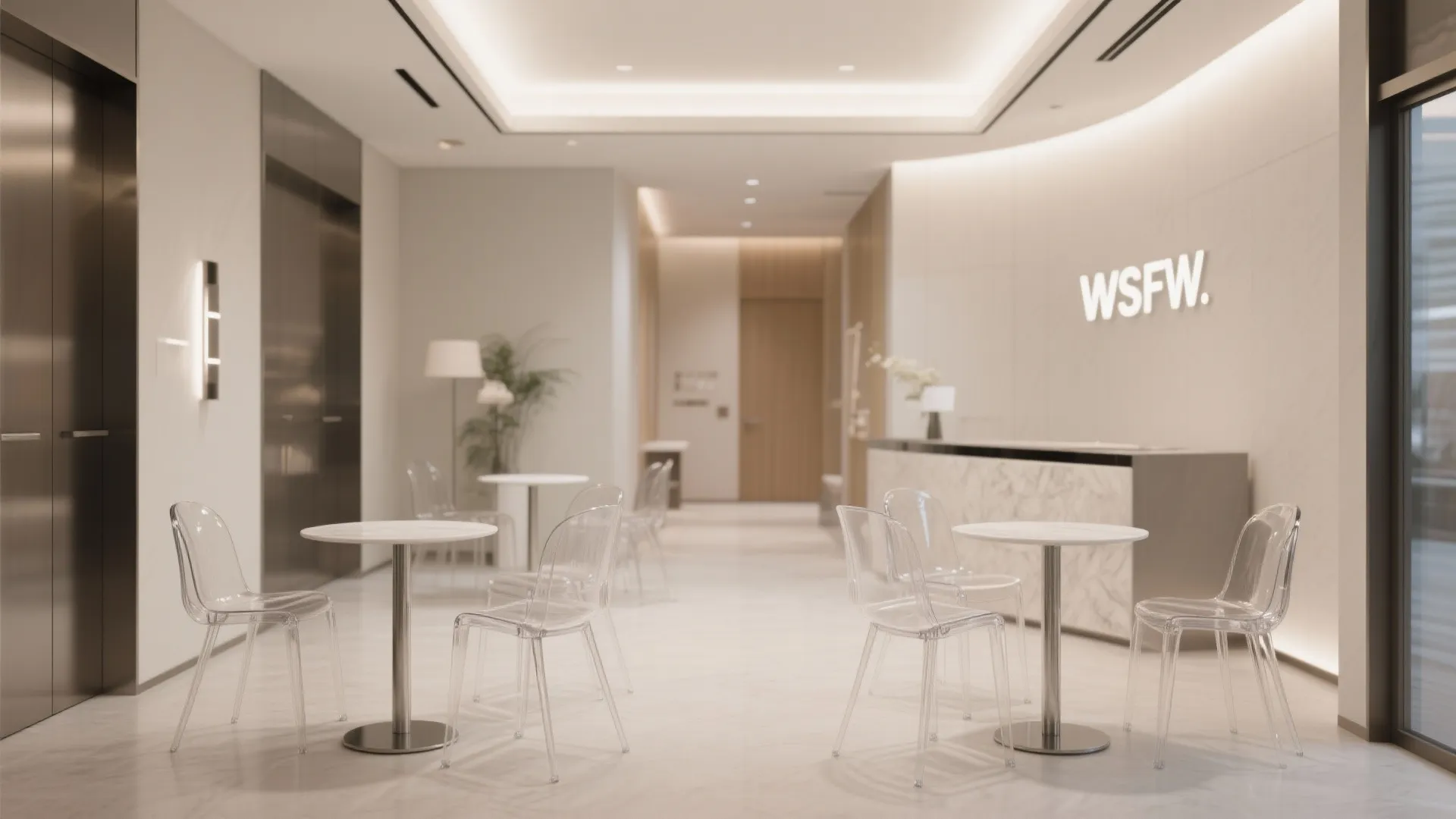 6. Transparent or Slim Furniture