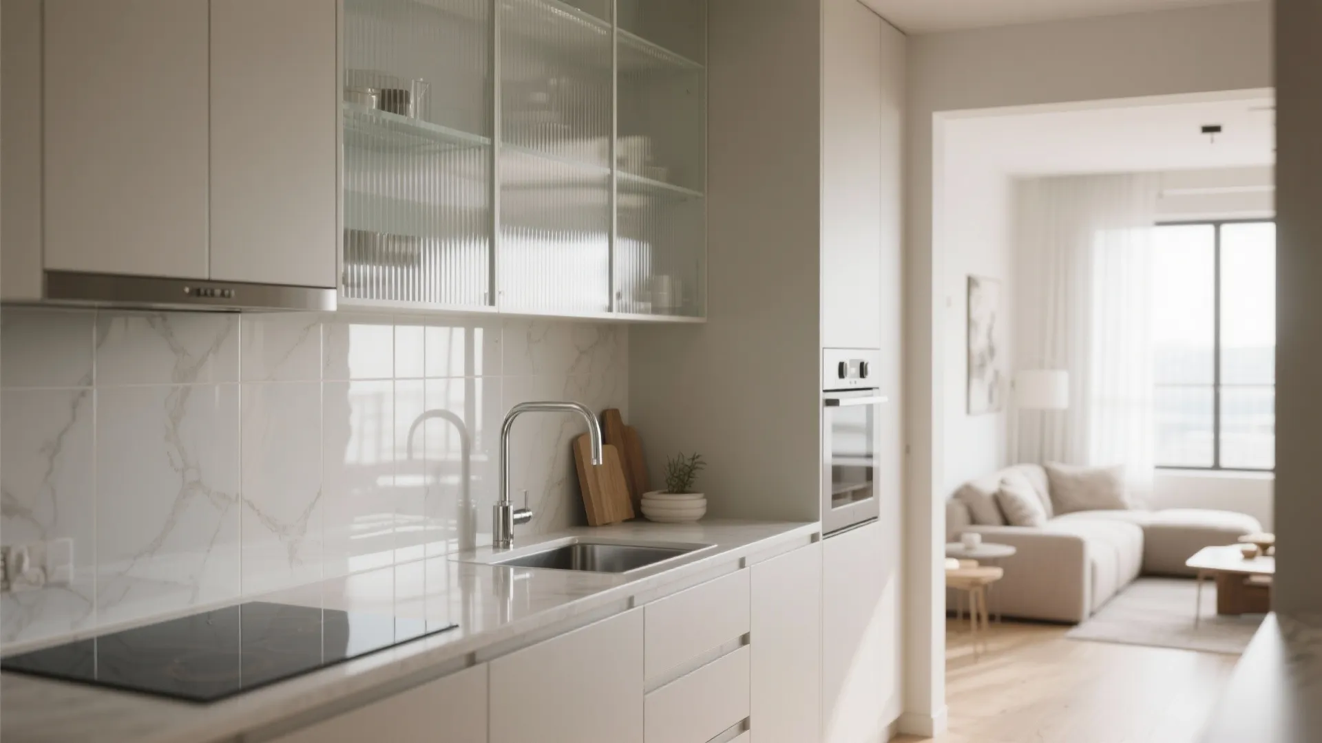 Transparent elements to expand sightlines