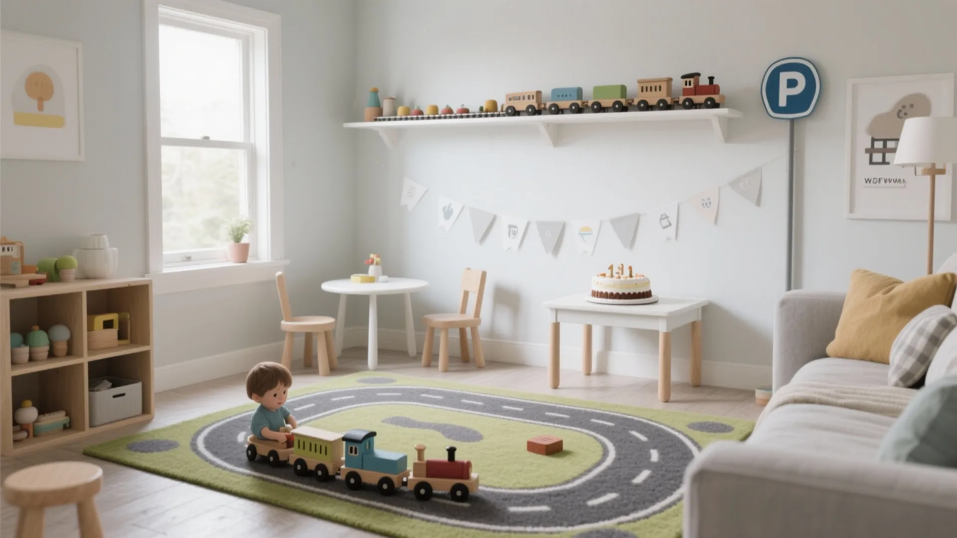 On the Move: Little Roads, Trains, and Parking Signs