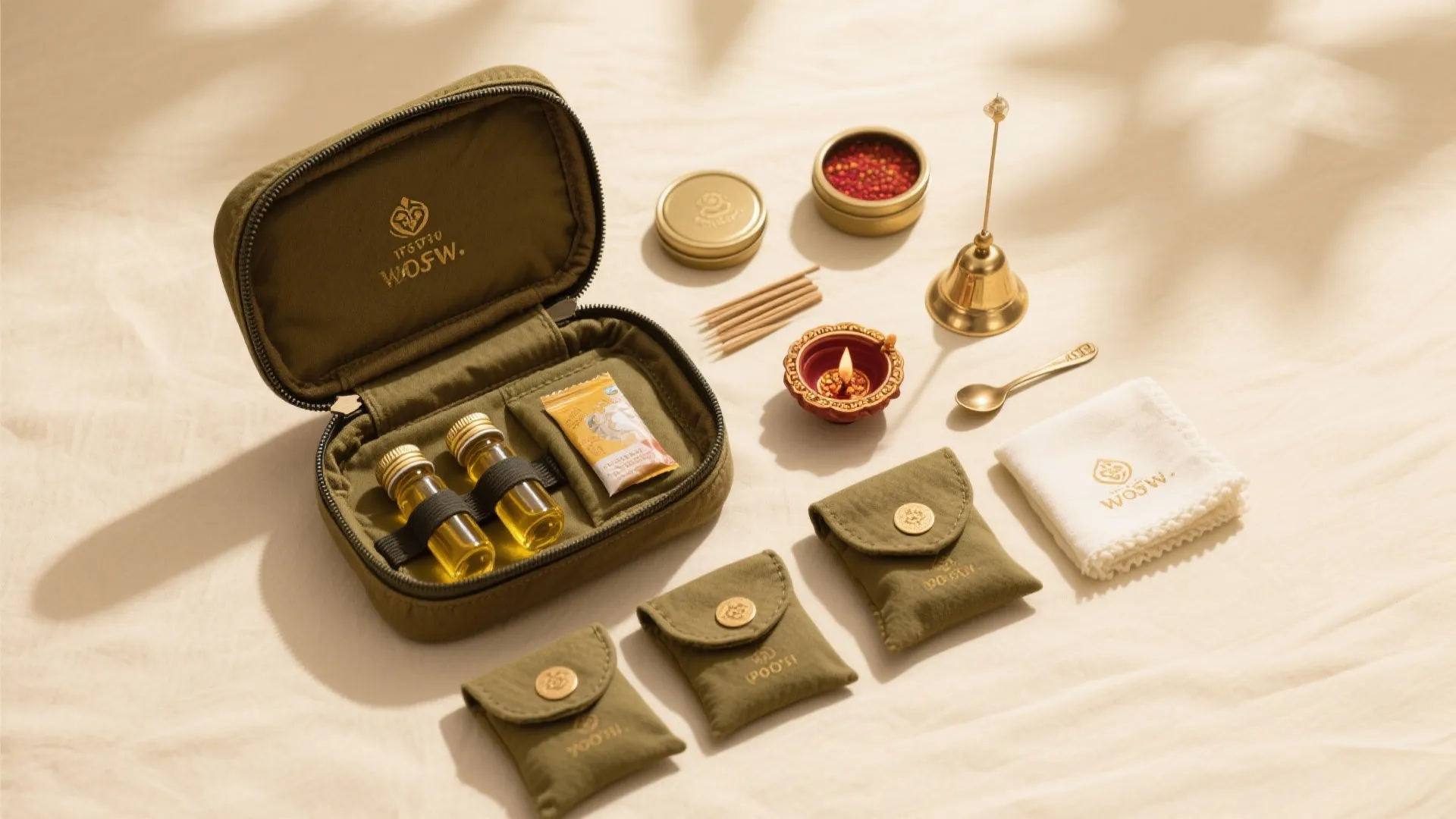 Travel-Friendly, Foldable Pooja Kit