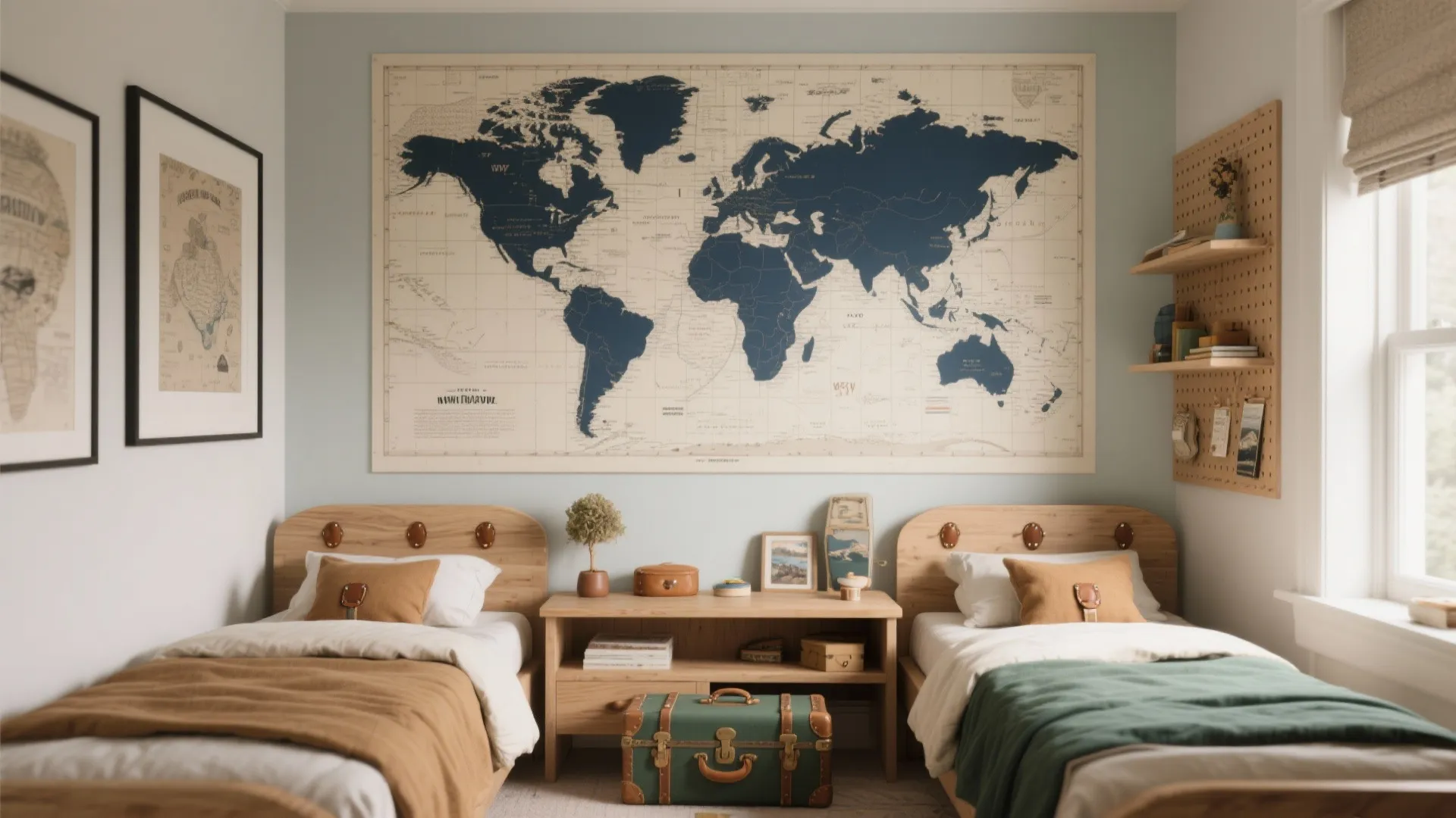 Travel-and-Map Adventure Bedroom