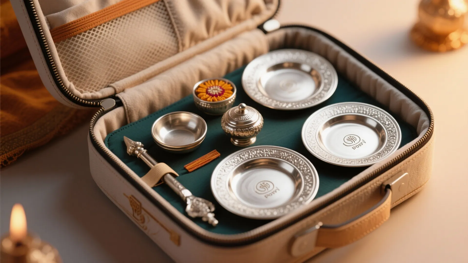 Compact Travel Pooja Kit