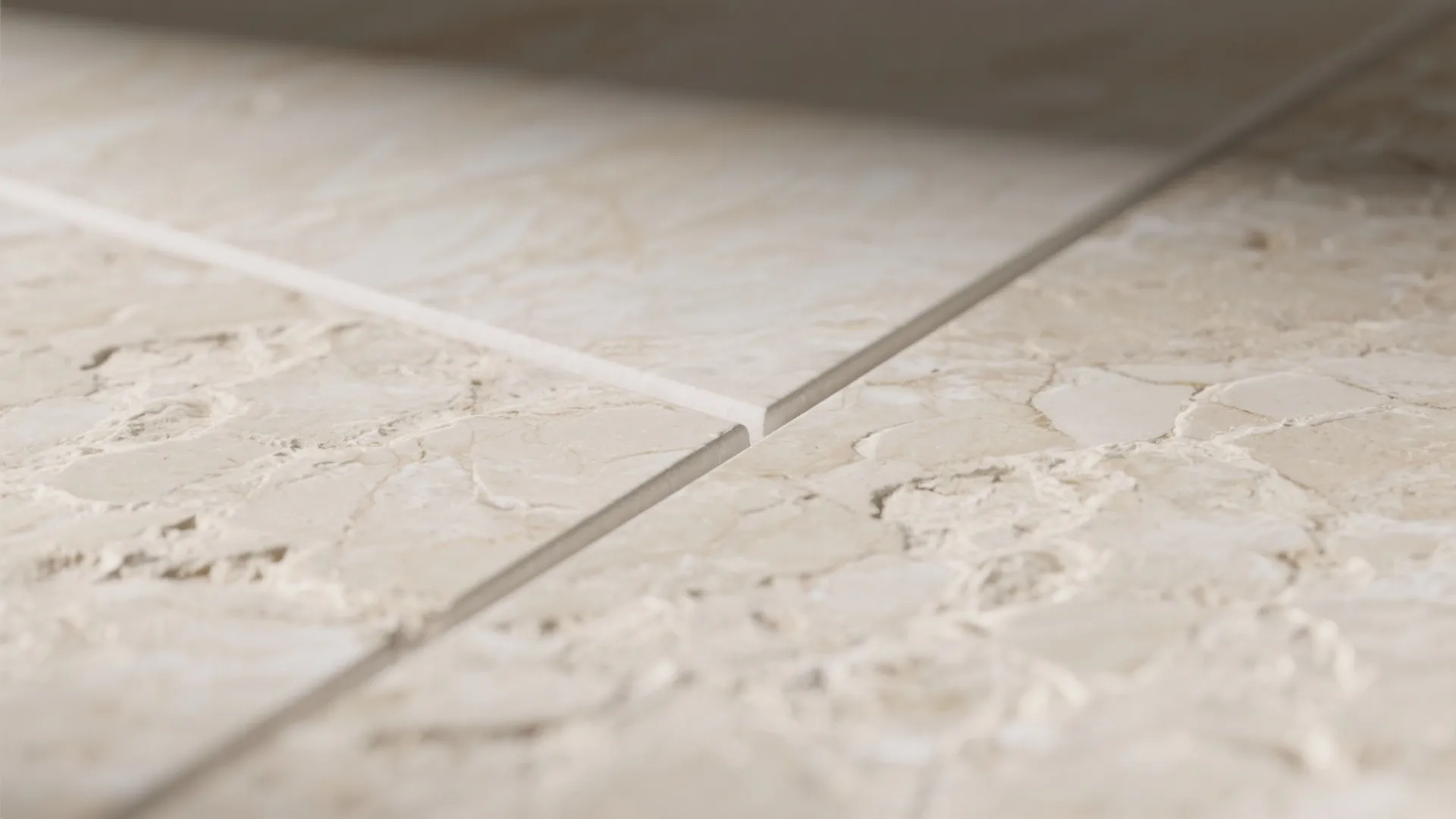 Textured Stone-Look Porcelain (Travertine or Limestone Tones)