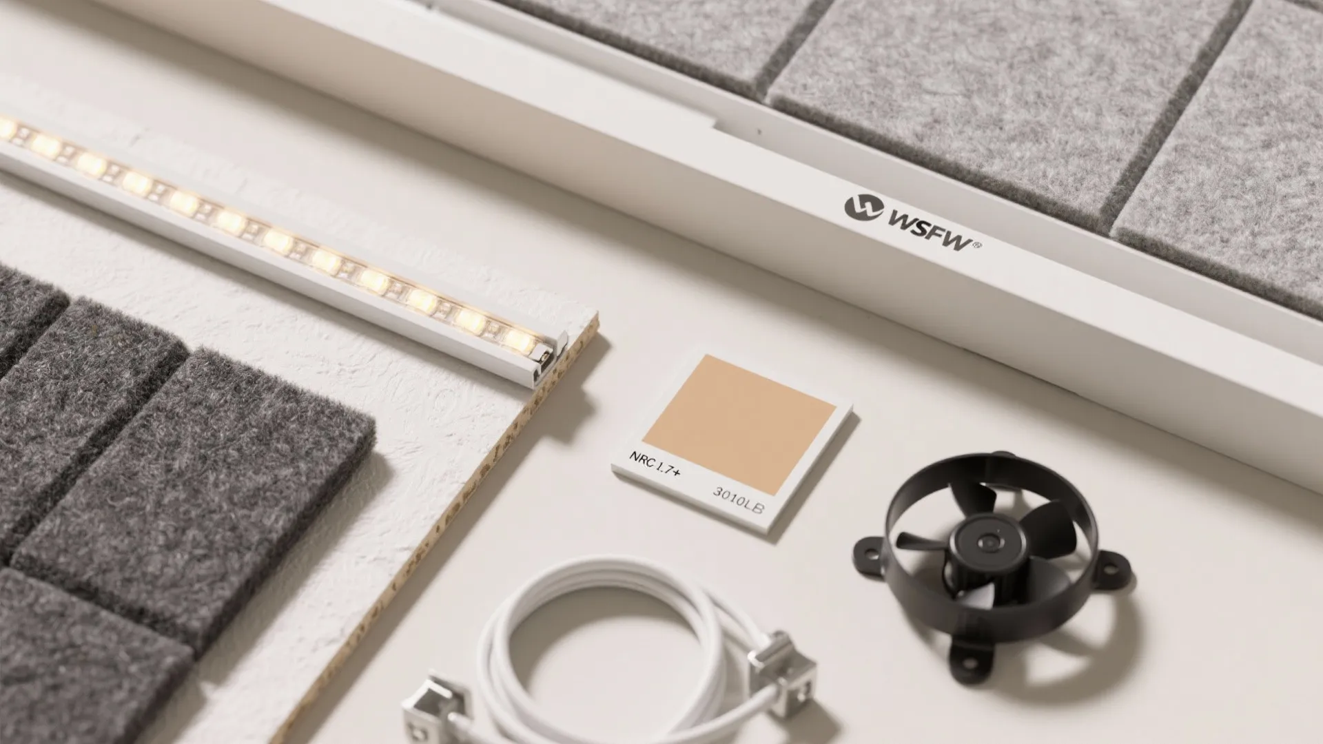 Perimeter POP tray with acoustic softening