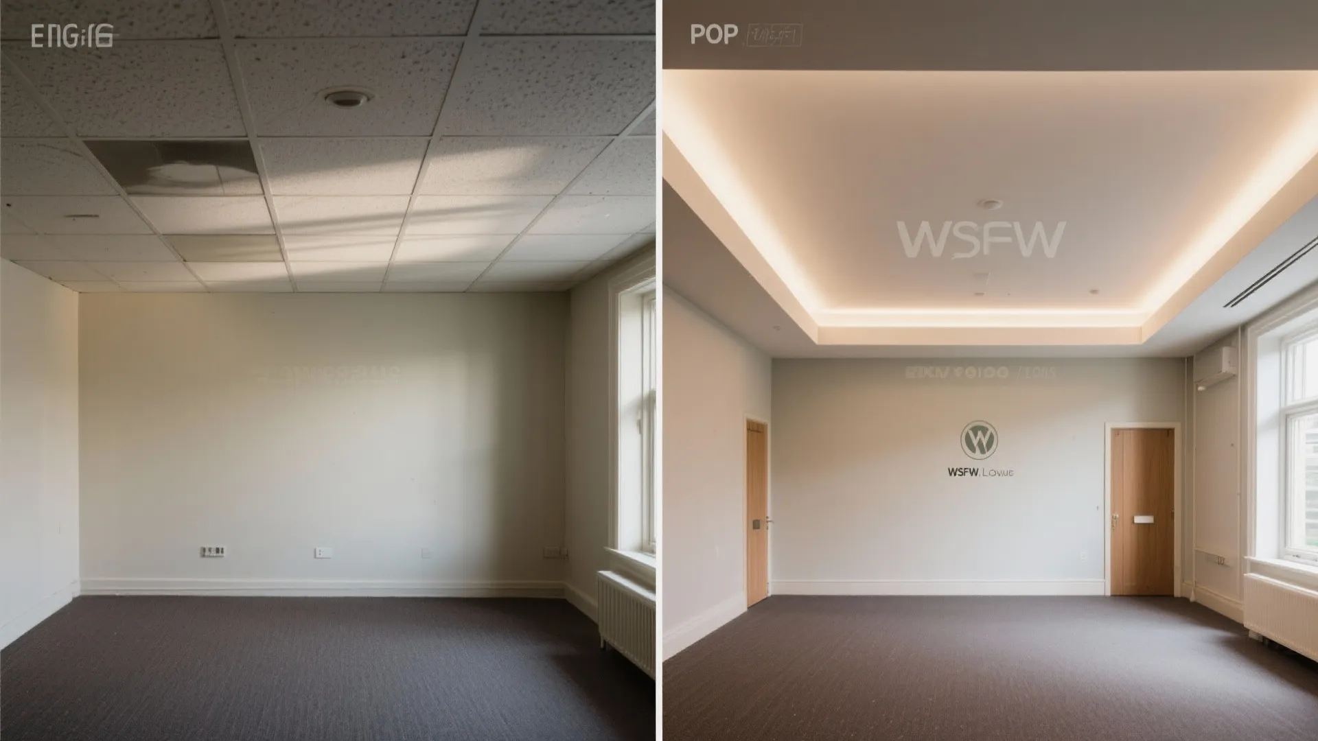 Tray Ceiling with Slim Recess