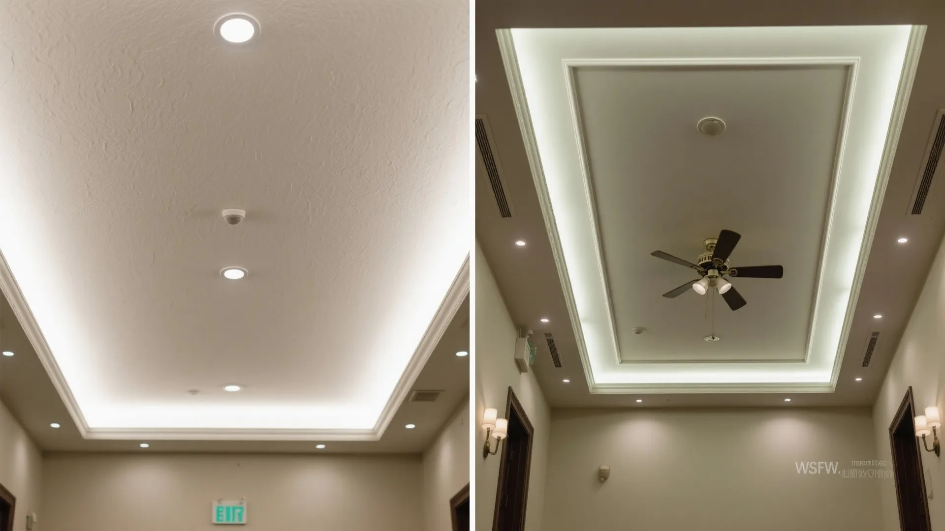 Central Tray with Indirect Perimeter Glow