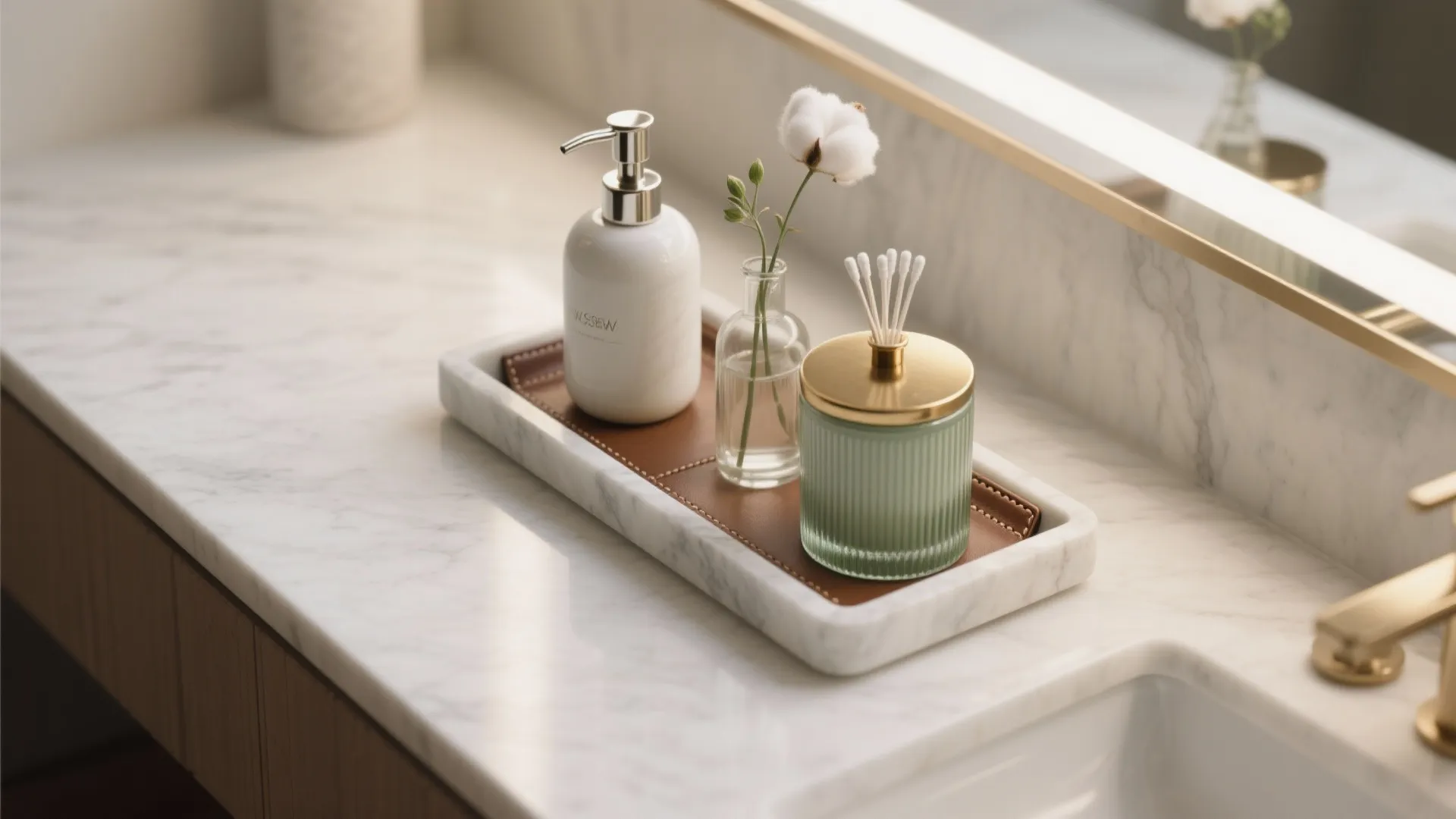 Minimalist Countertop Trays and Canisters