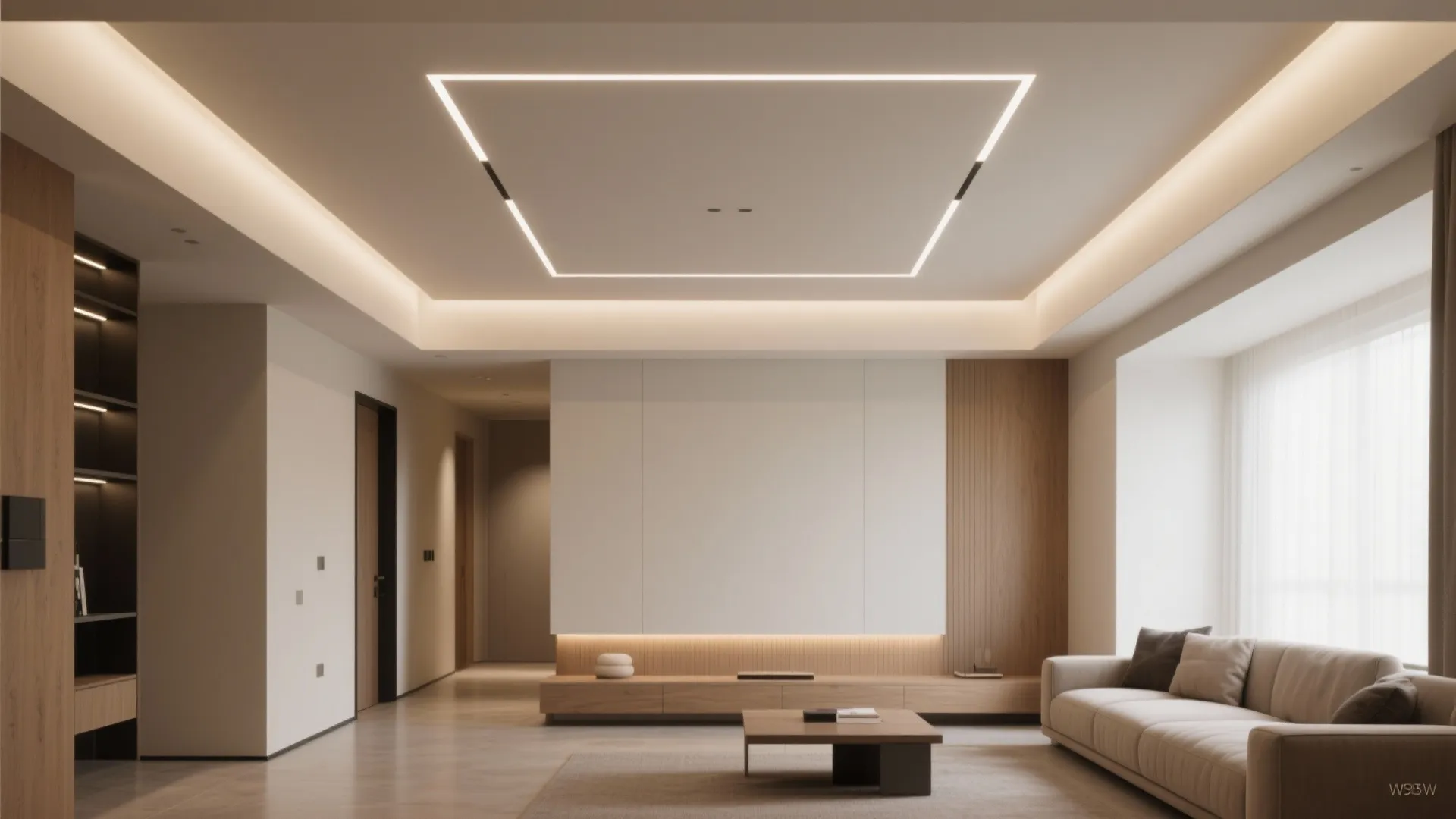 Geometric Tray with Accent Band