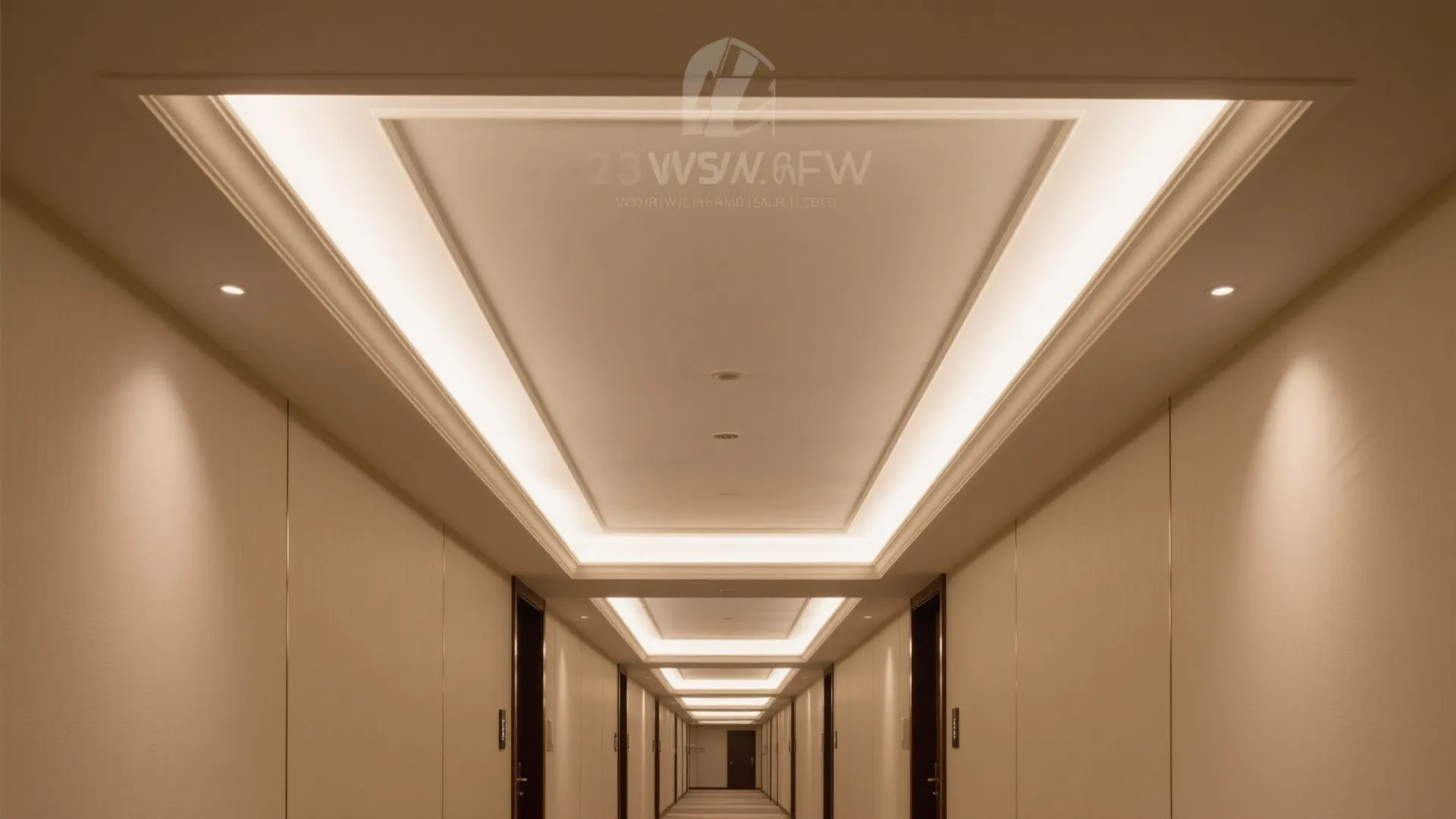 Bordered tray ceiling with soft cove glow