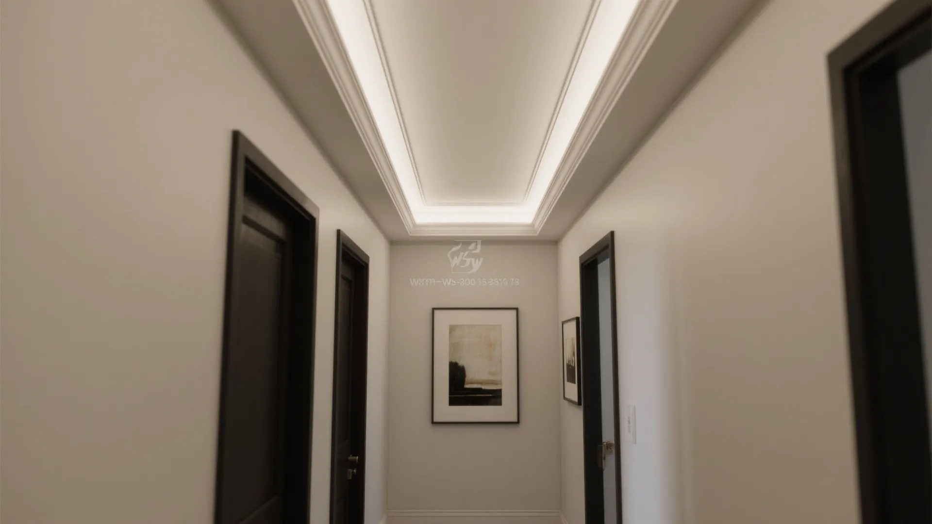 Tray Ceilings with Trim for Subtle Depth