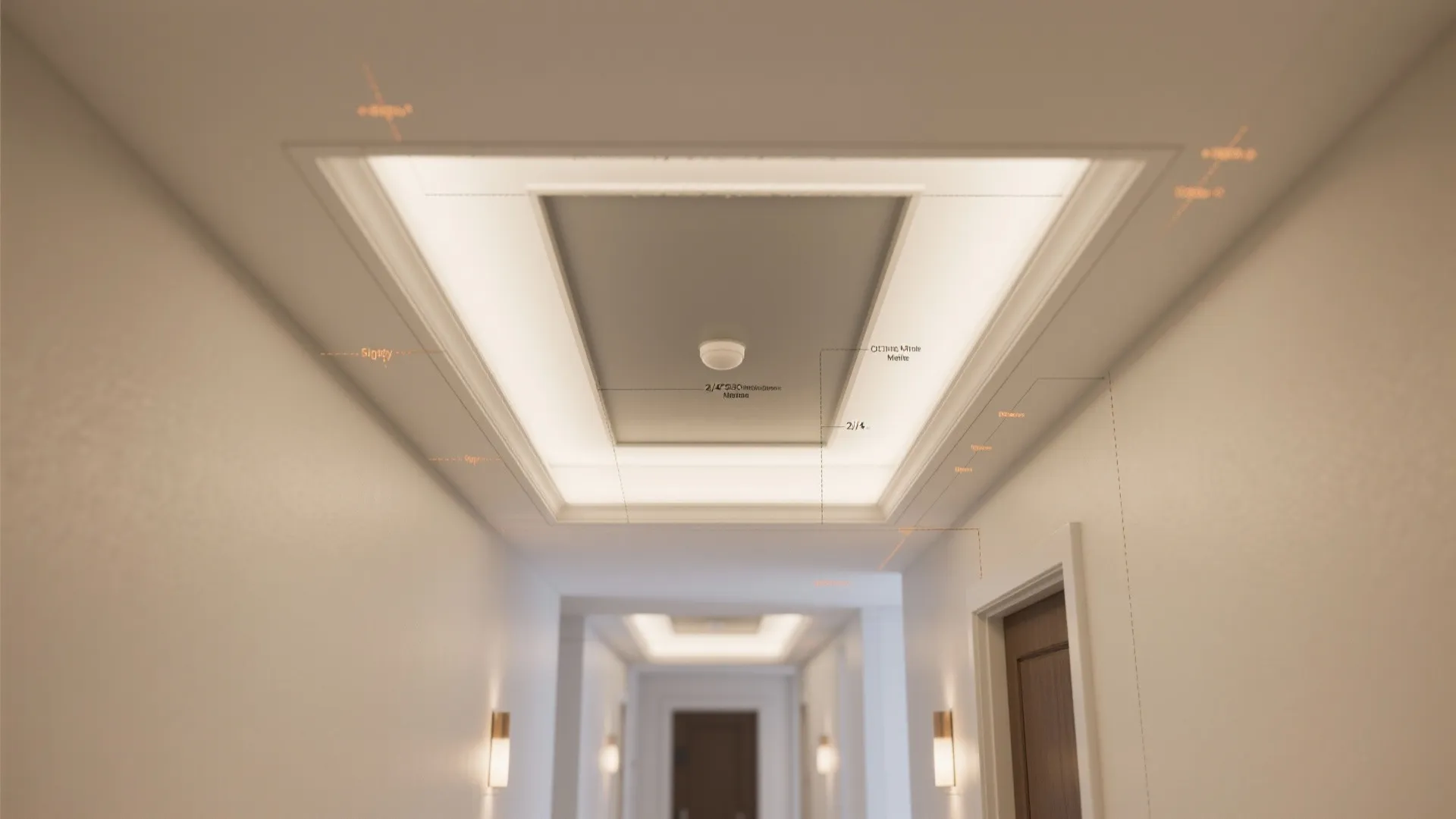 Single-Step Tray Ceiling with Center Accent