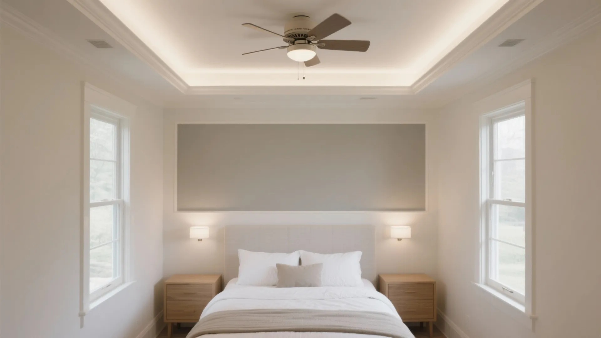 Simple POP Tray Ceiling for Small Rooms