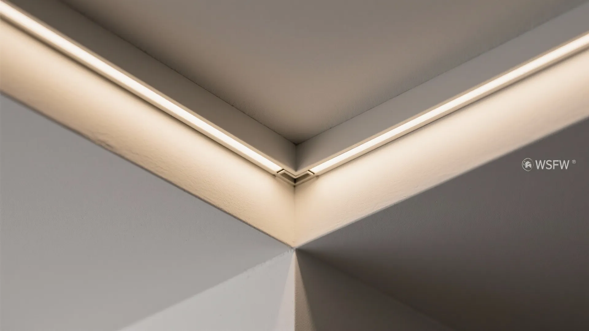 Minimalist Gypsum Tray Ceiling
