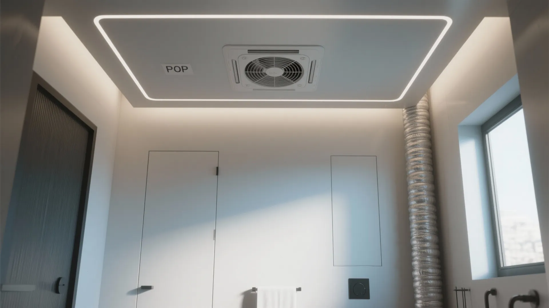 Ventilation-Ready POP Tray Ceiling