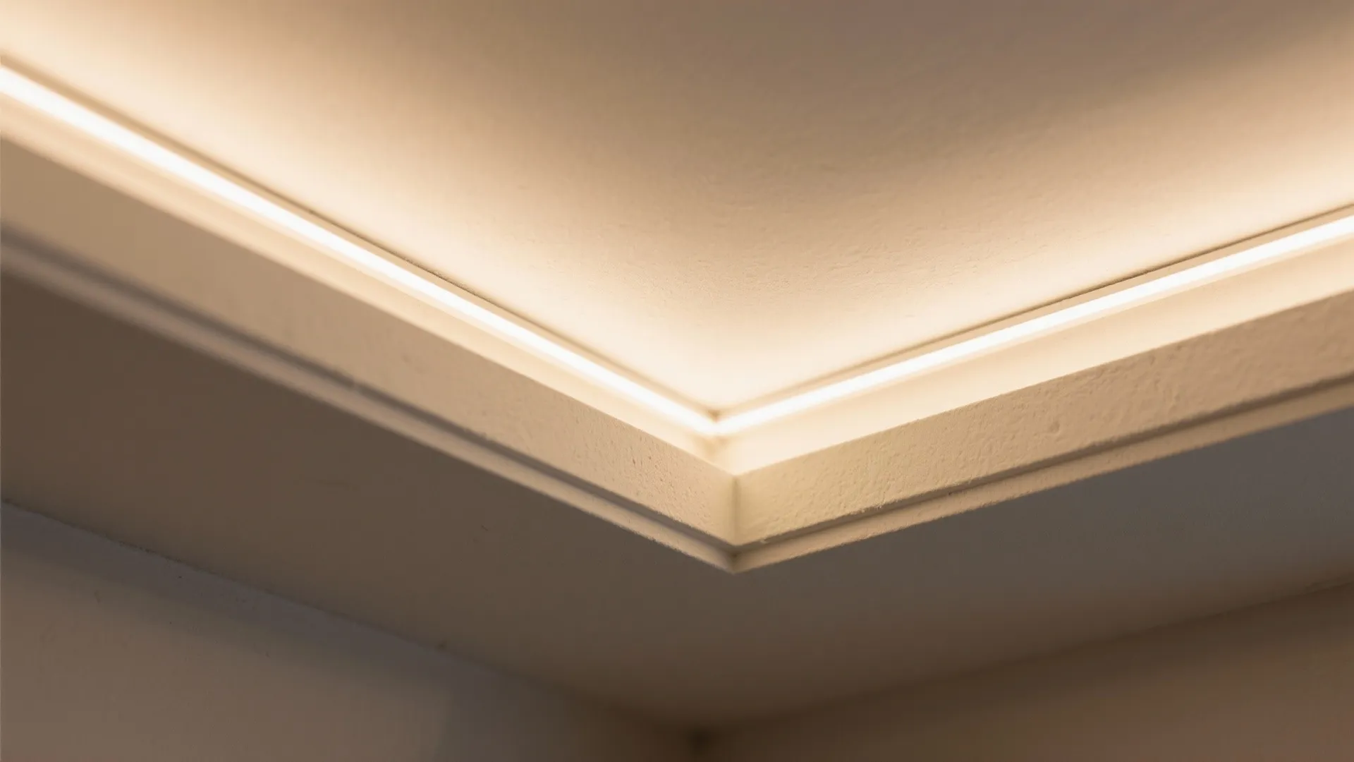Floating POP Tray Ceiling with Hidden Lighting