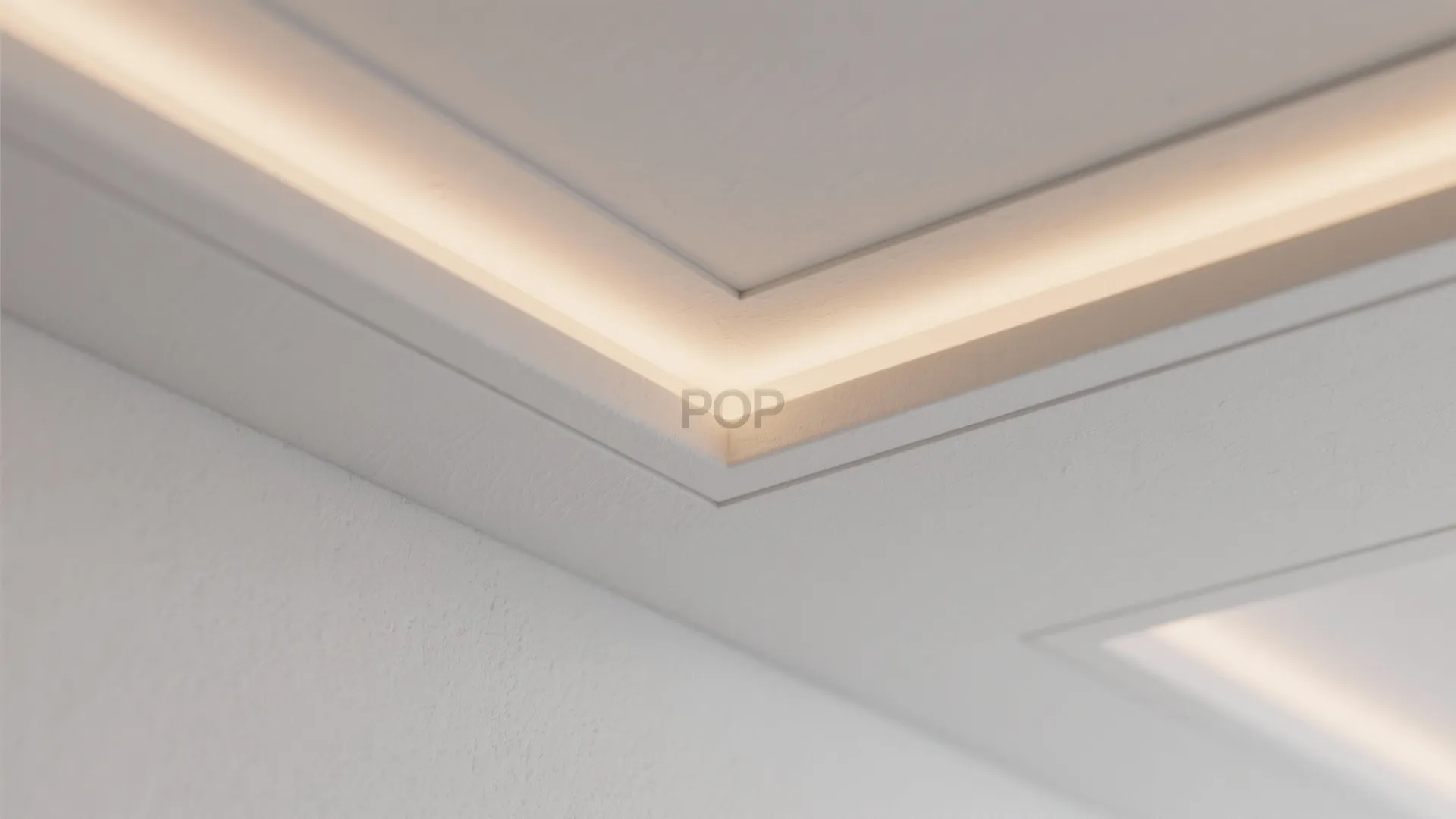 Minimal recessed POP trays