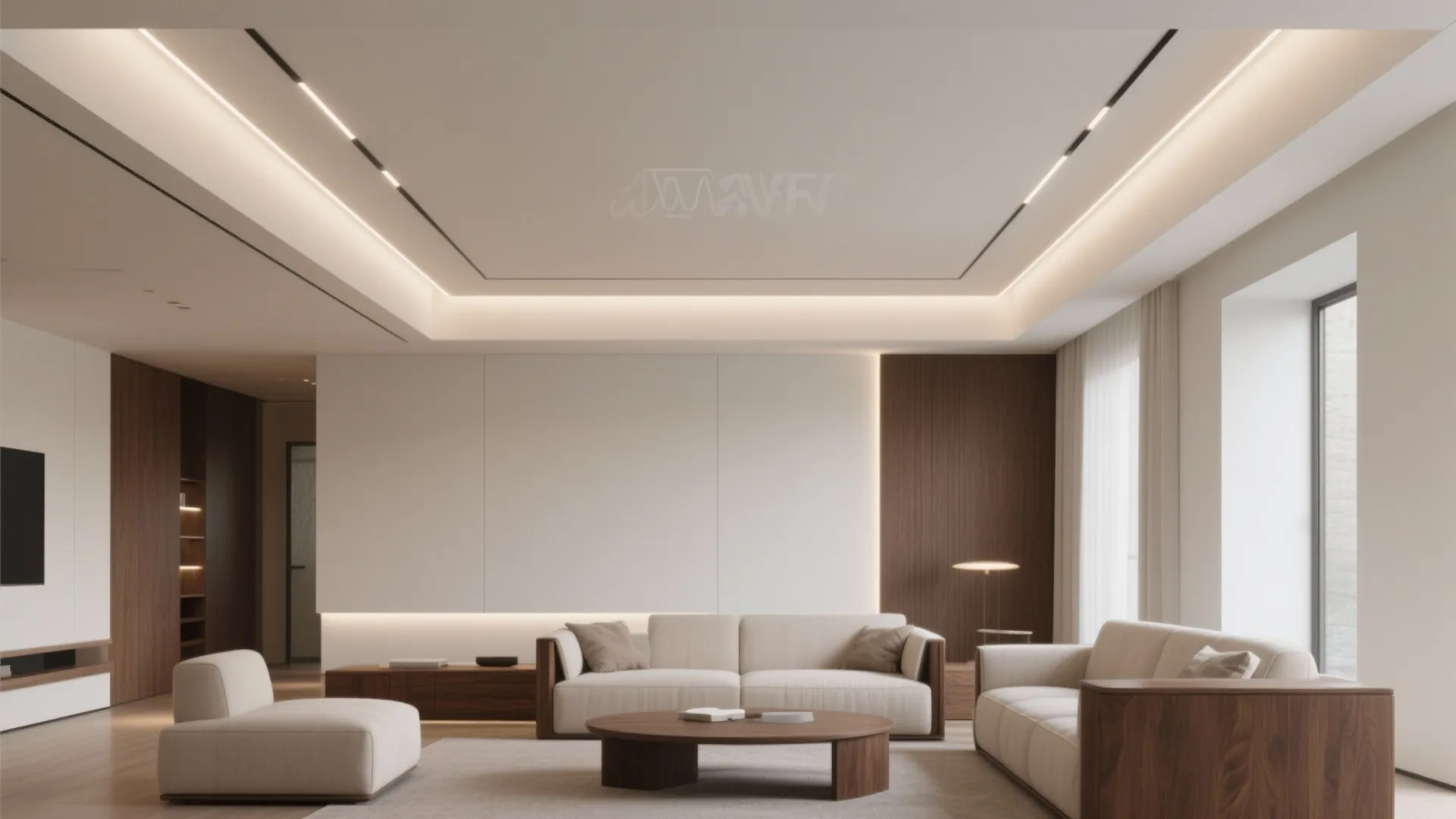 Clean Tray Ceiling with Shadow Gaps