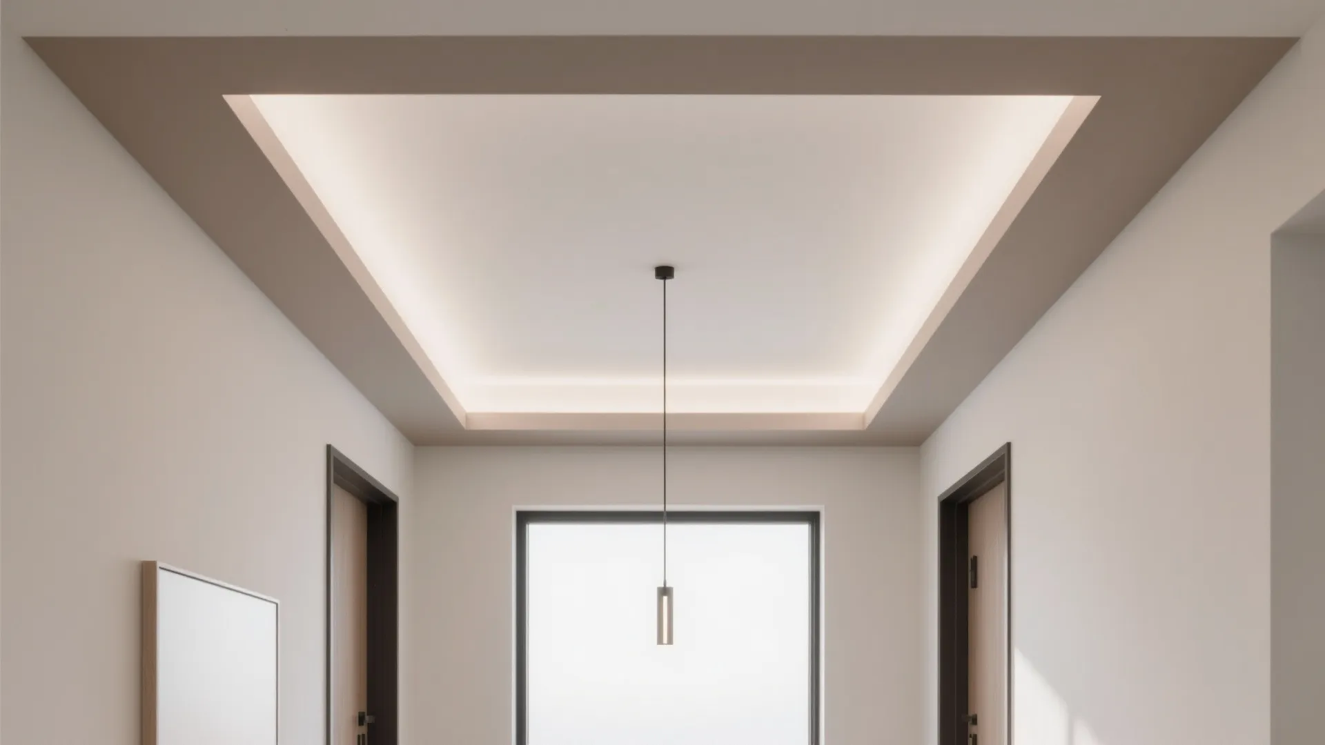 2) Center Tray Ceiling with Clean Shadow Gap