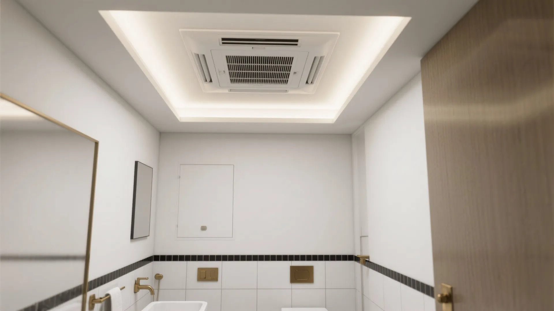 Ventilation-Ready POP Tray Ceiling