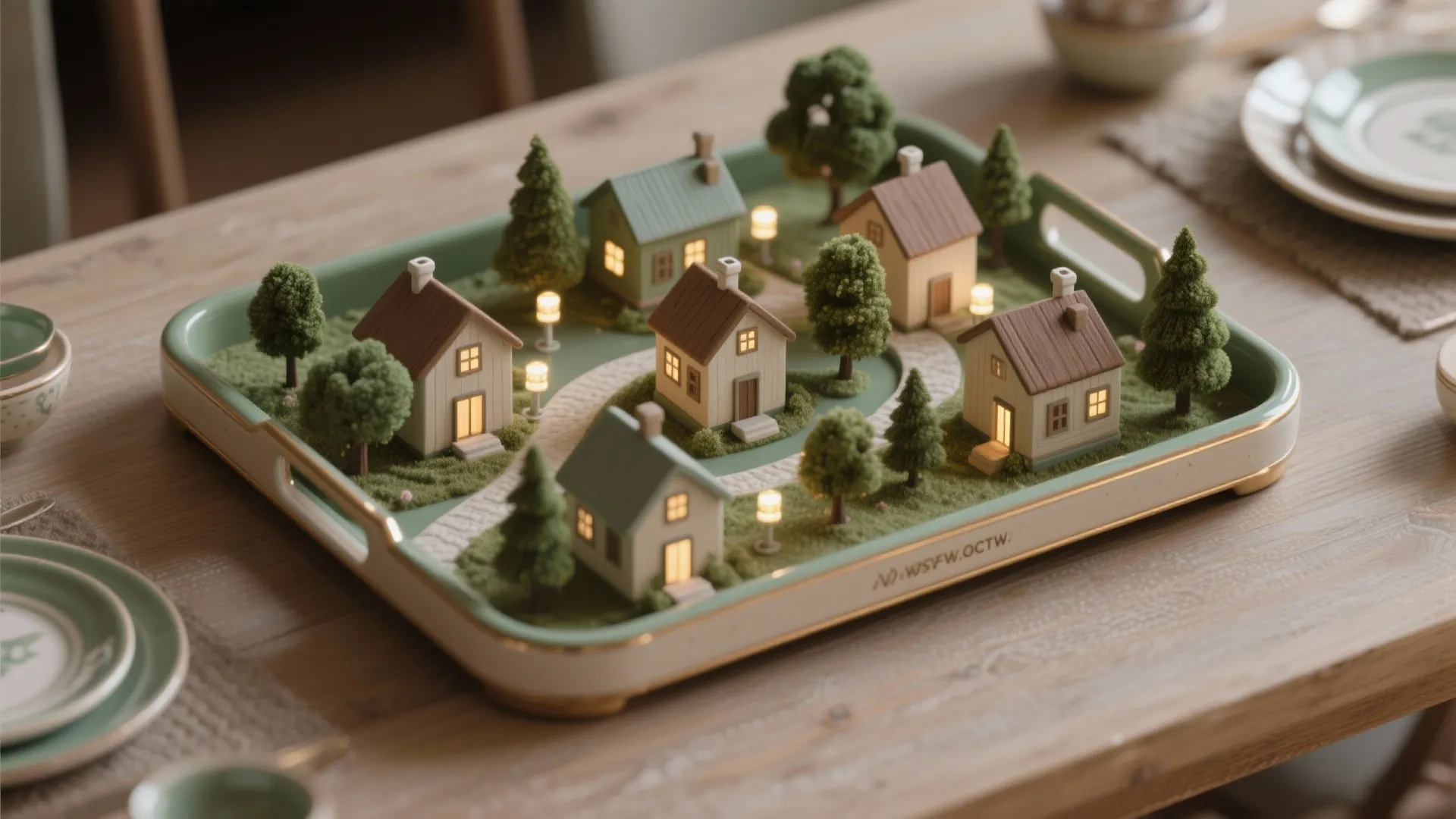 5. Portable tray village