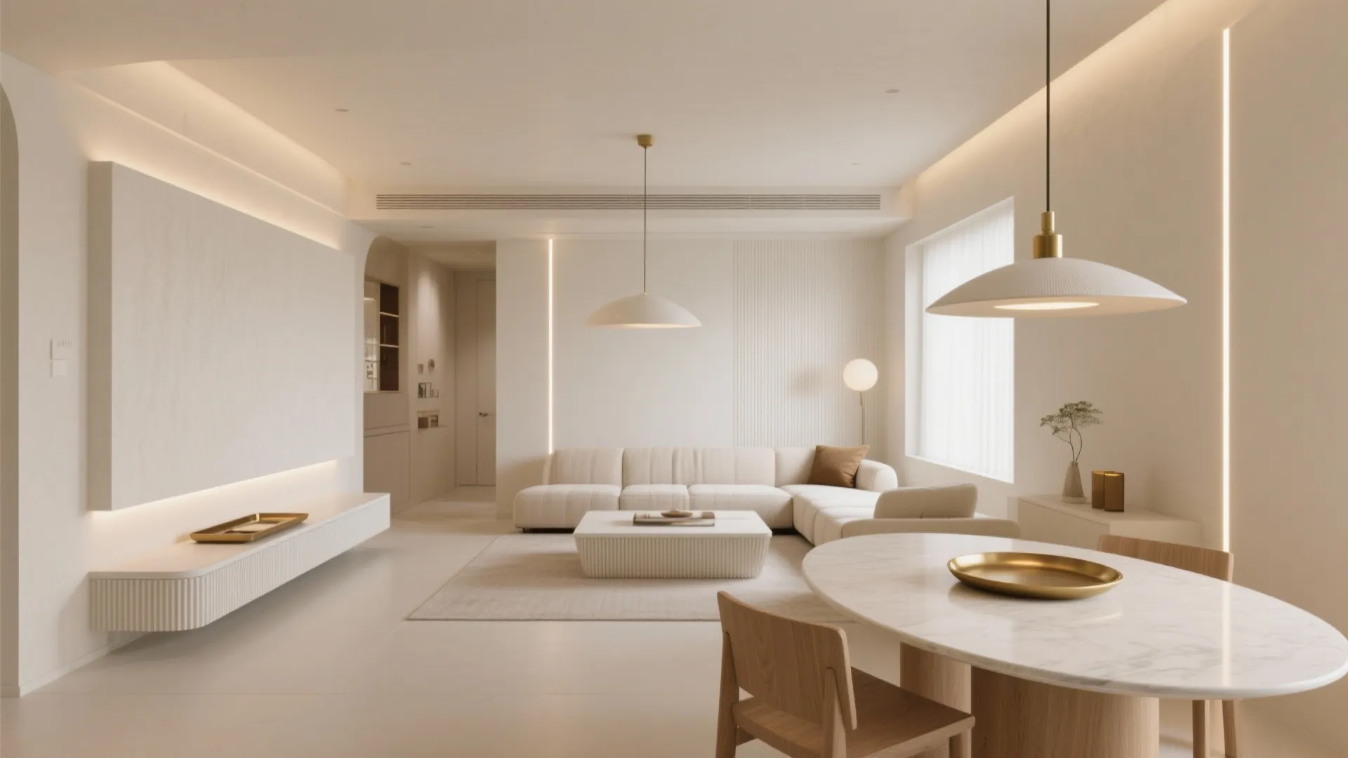 [Section: Inspiration 3] Geometric Trays to Zone Open-Plan Halls