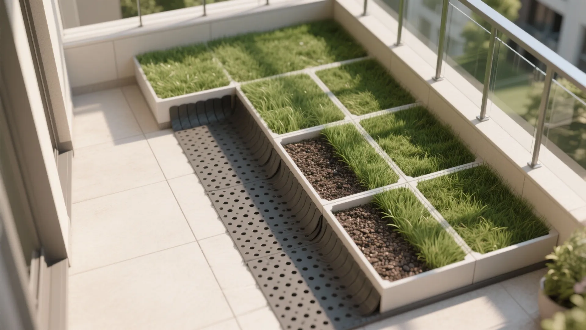 Micro-Lawn Magic: Real Grass in Trays