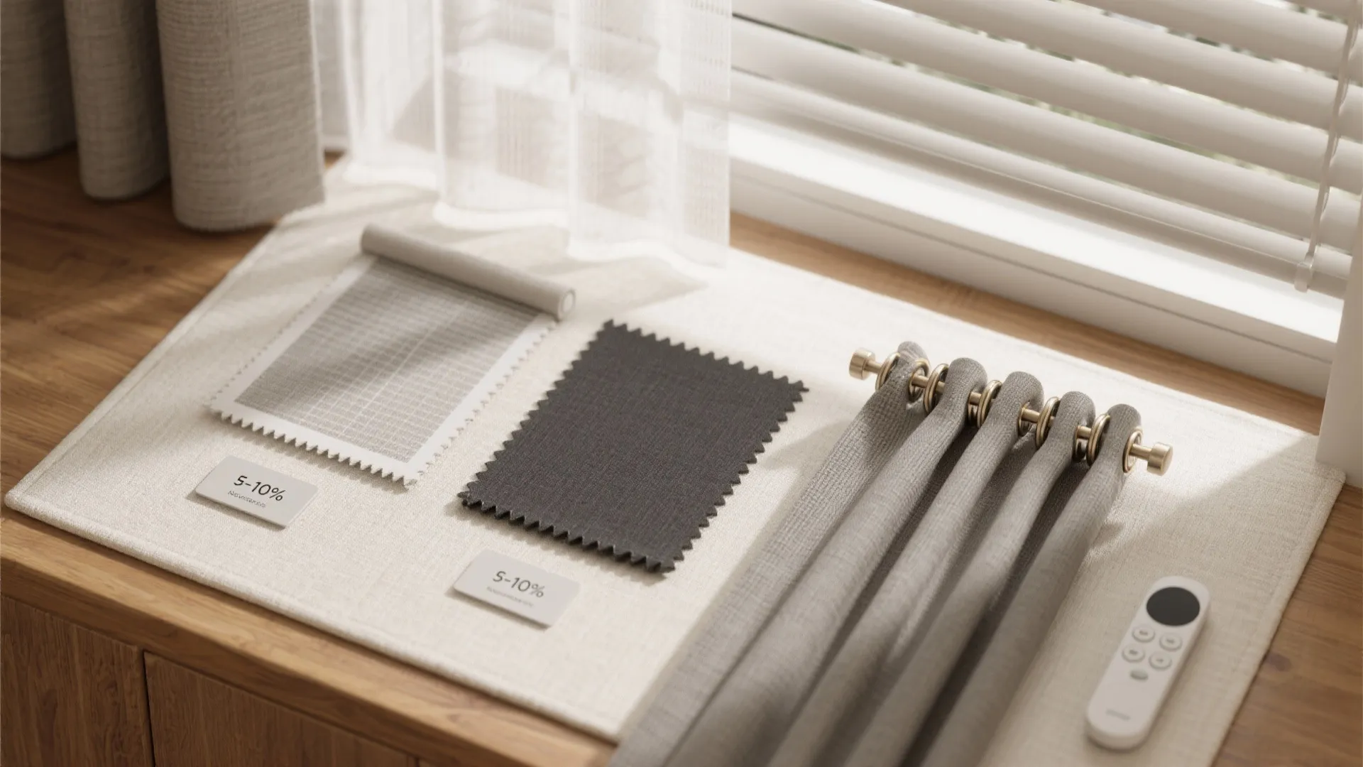 Layered window treatments for day-to-night control
