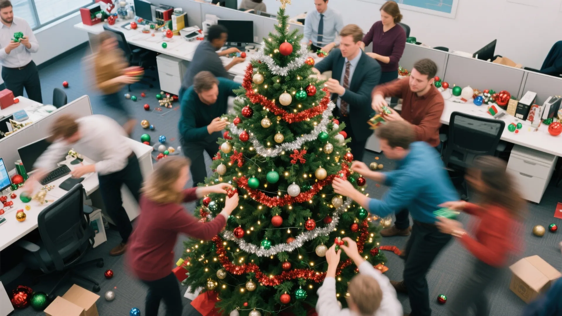 6. Tree Decorating Relay