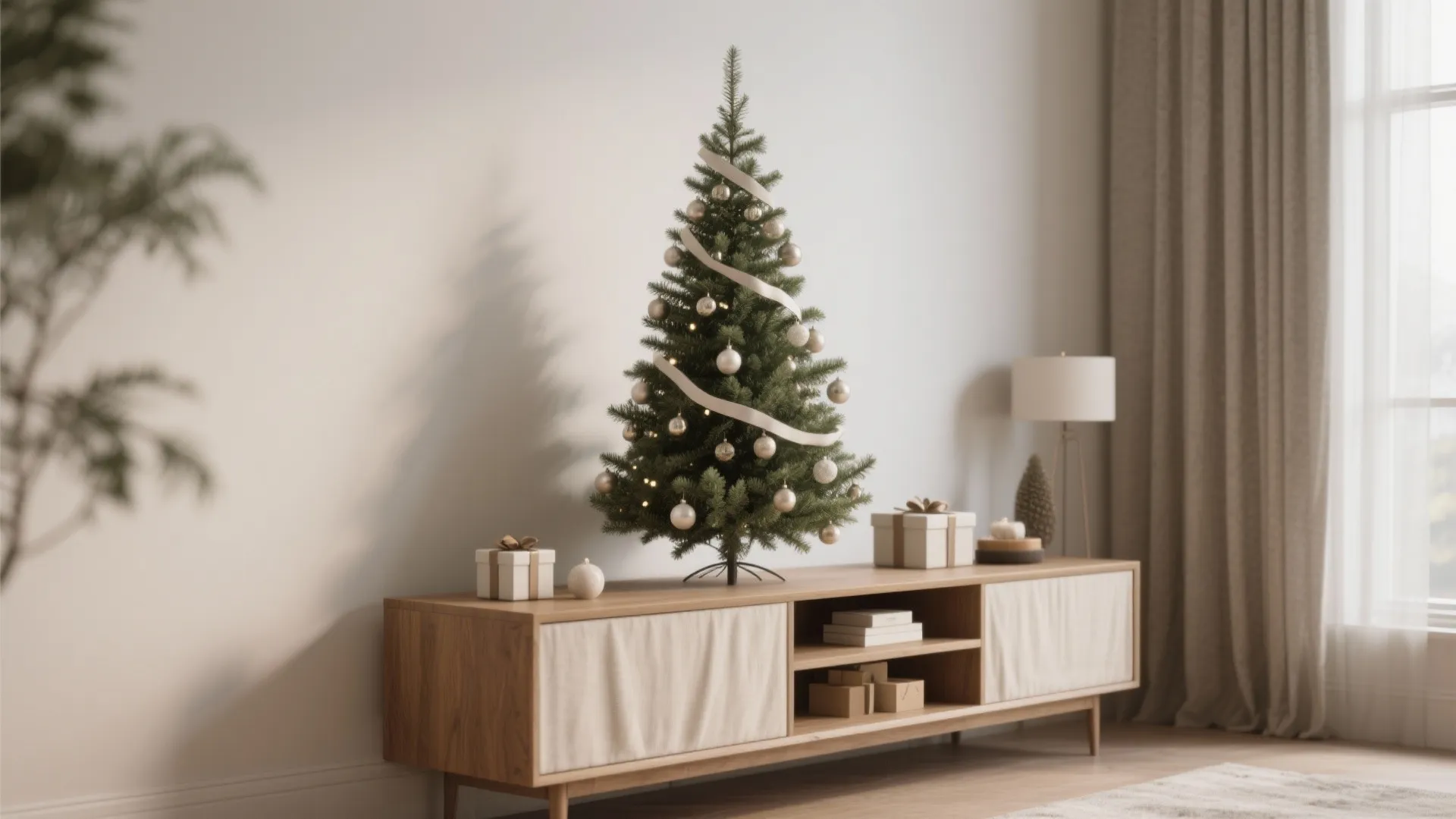 1. Scaled-Down Tree on a Console