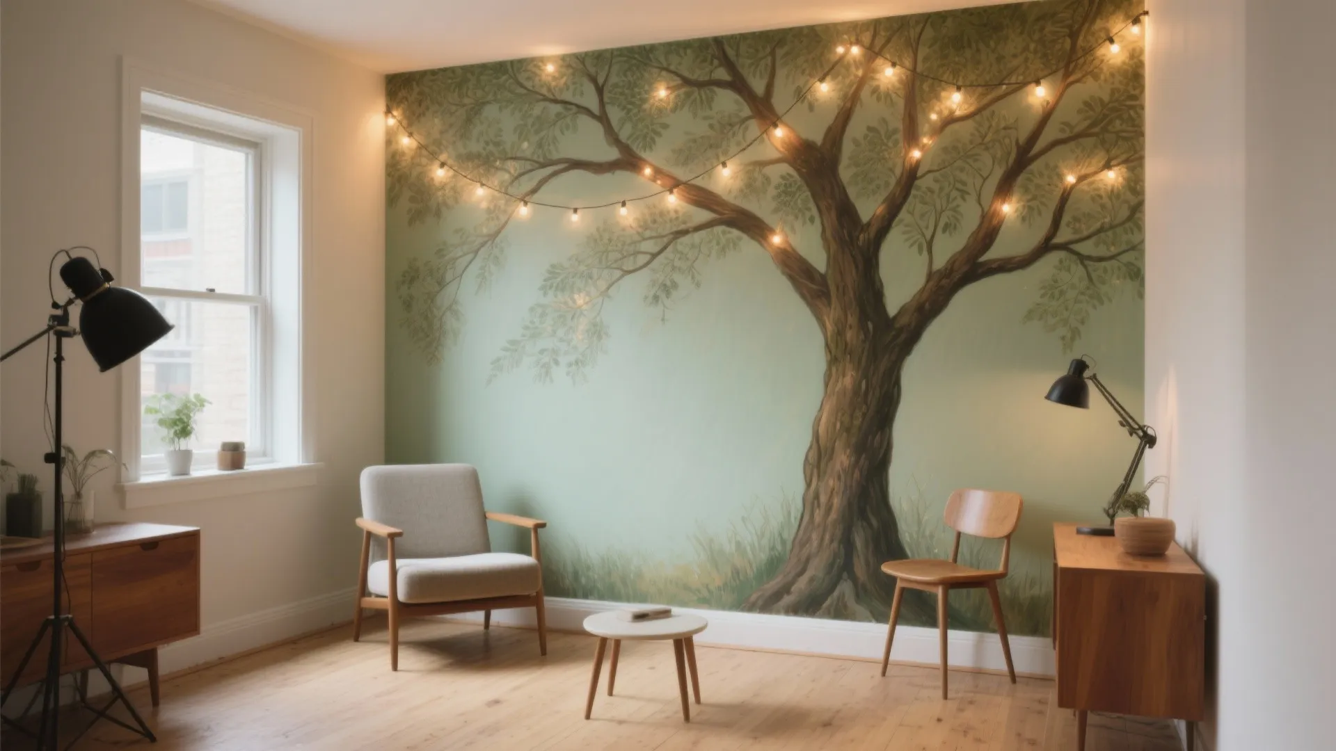 5 Tree Wall Art Painting Ideas: Creative small-space tree wall art painting ideas from a 10+ year interior designer