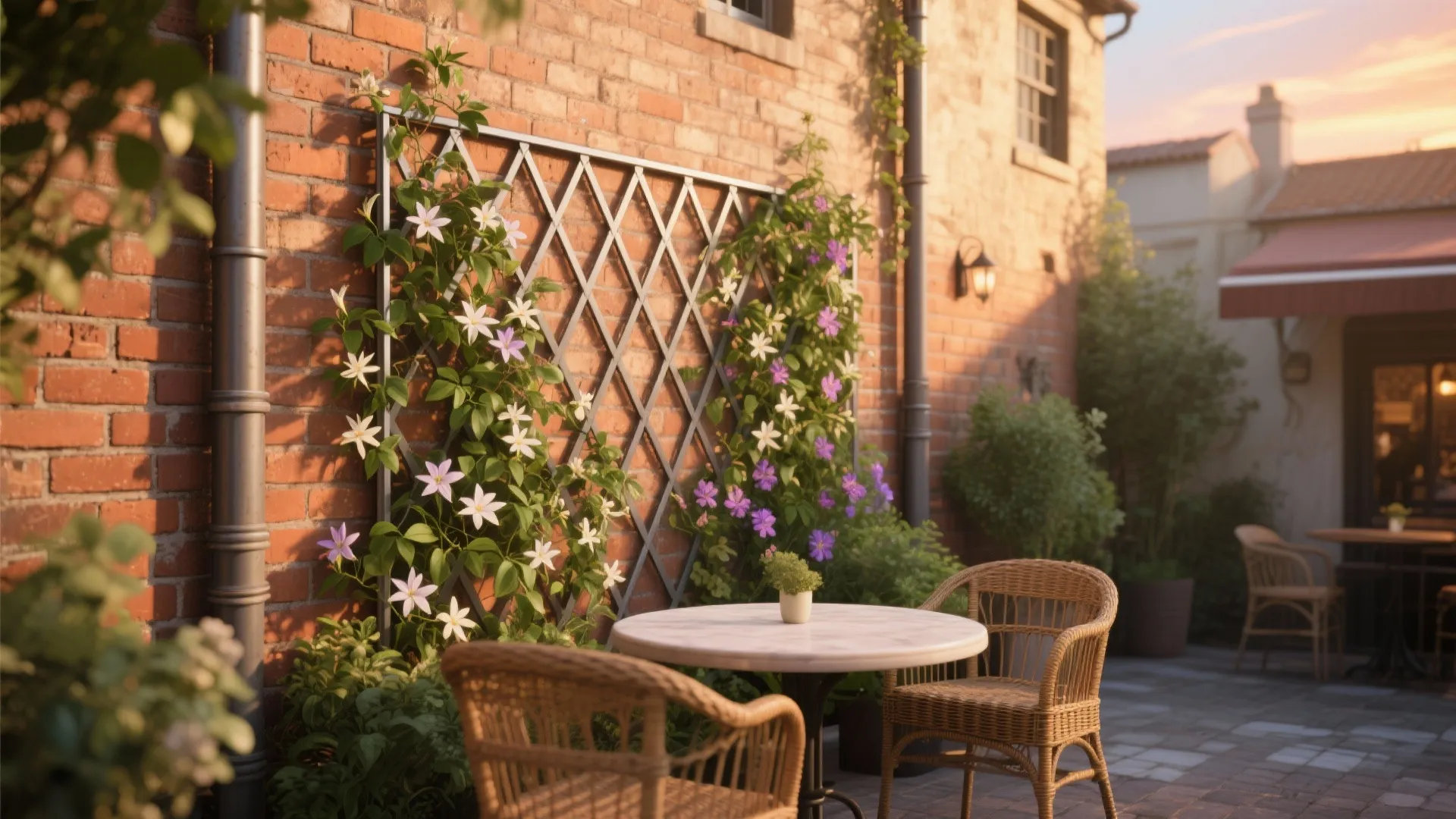 Trellis + Climbing Flower Mix