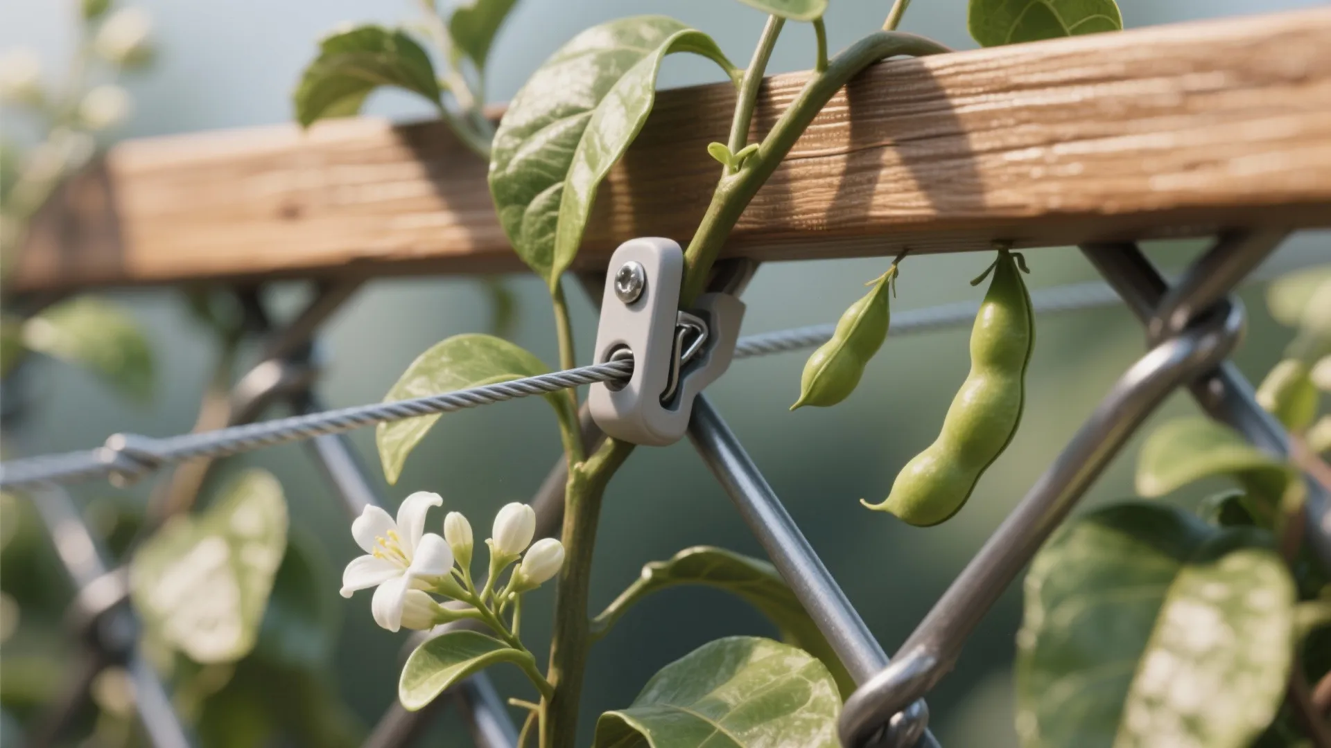 Trellis-Integrated Boxes for Vertical Greens and Privacy