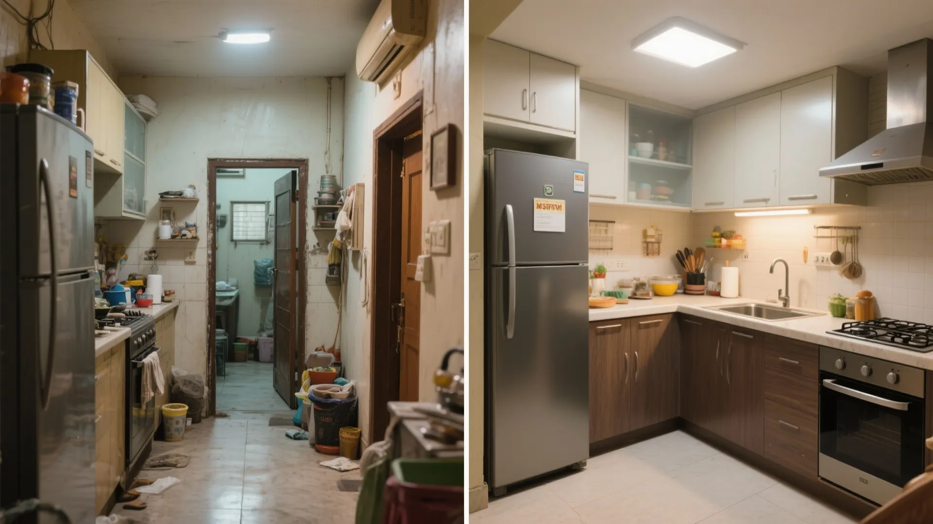 Work triangle meets Indian cooking reality