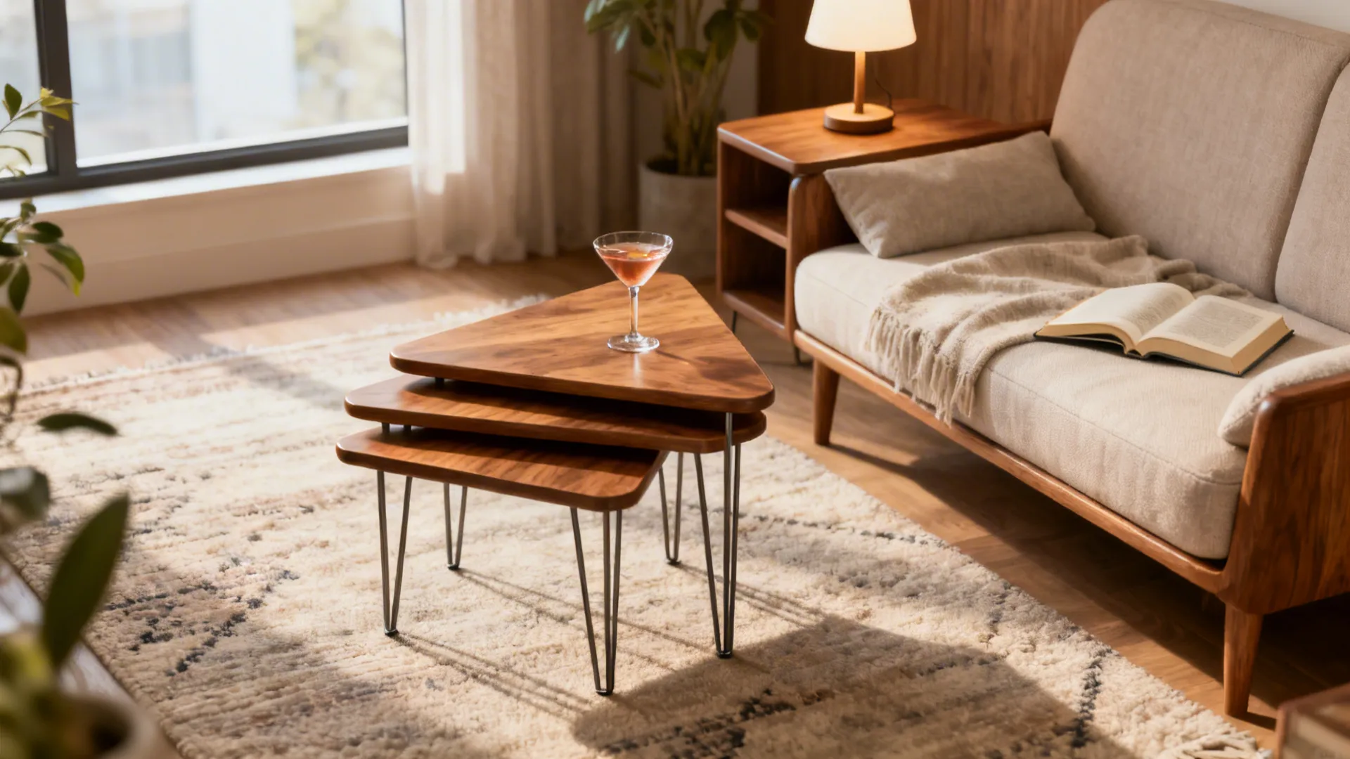 Triangle End Tables: 5 Small-Space Ideas