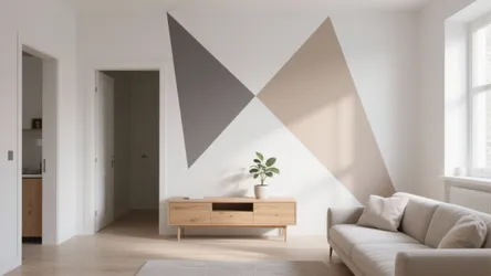 5 Triangle Wall Paint Design Ideas That Open Up Small Rooms