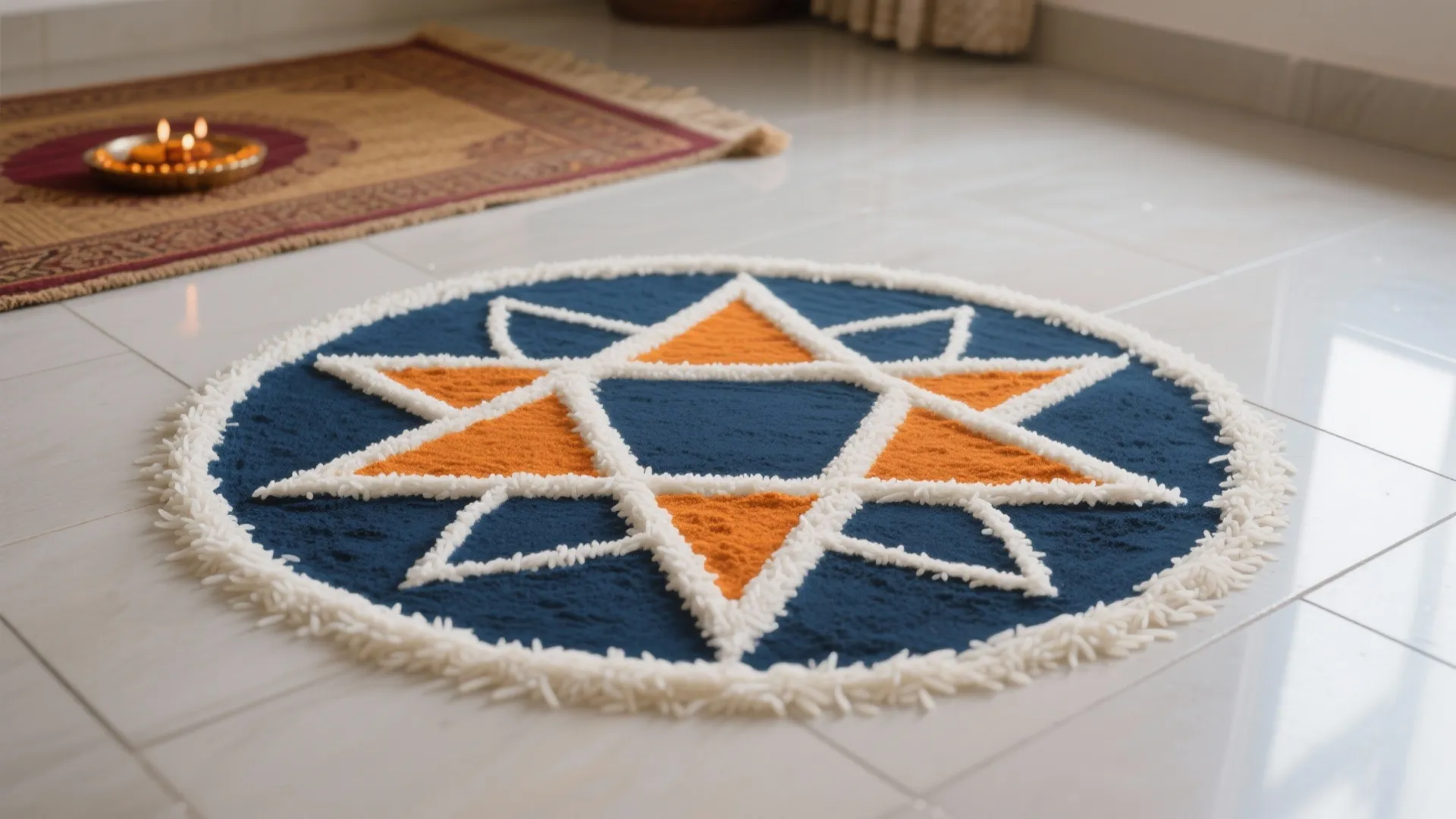 Triangle Mandala in a 30 cm Circle