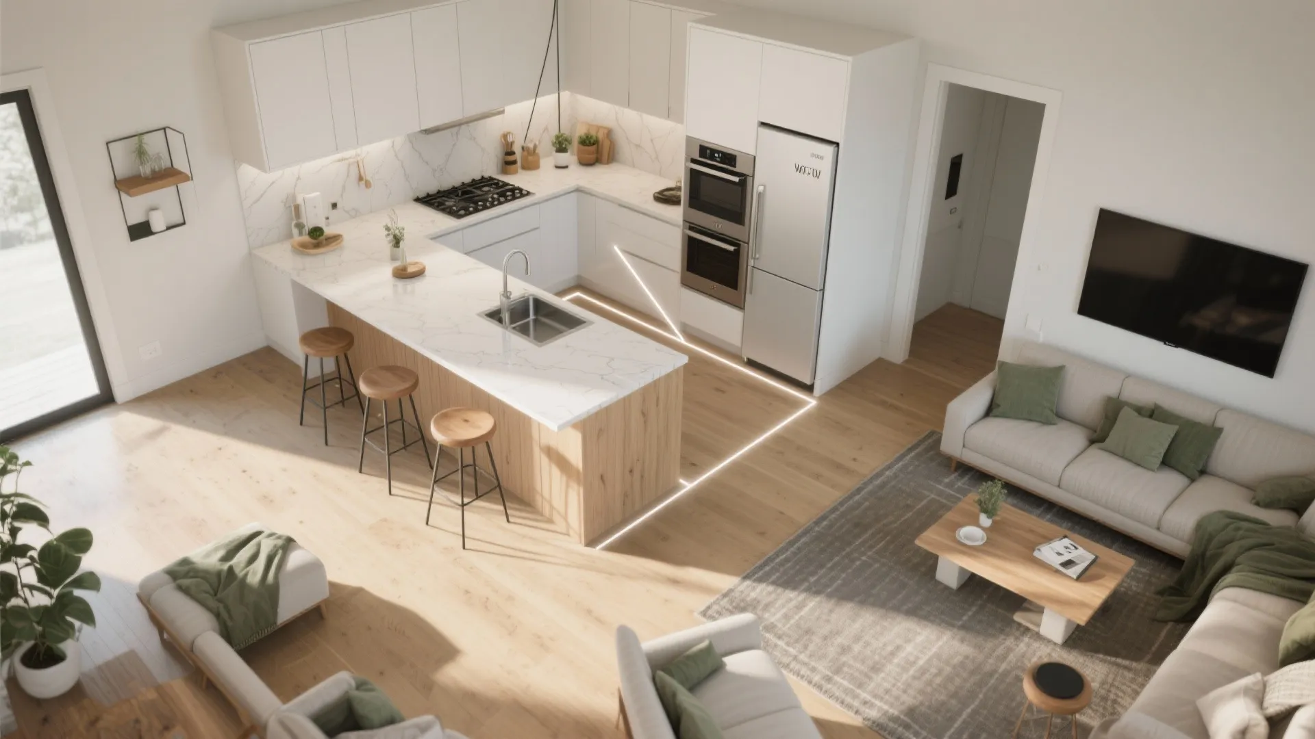 2) The Working Triangle, Reimagined for Open Living