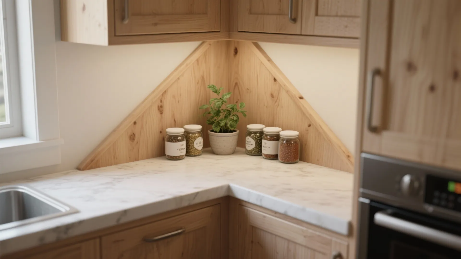 1. Triangular Floating Shelves