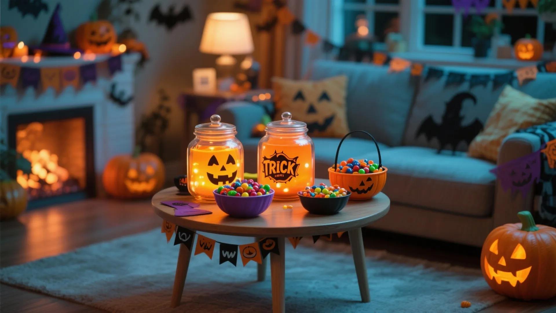 9. Interactive Trick-or-Treat Corner