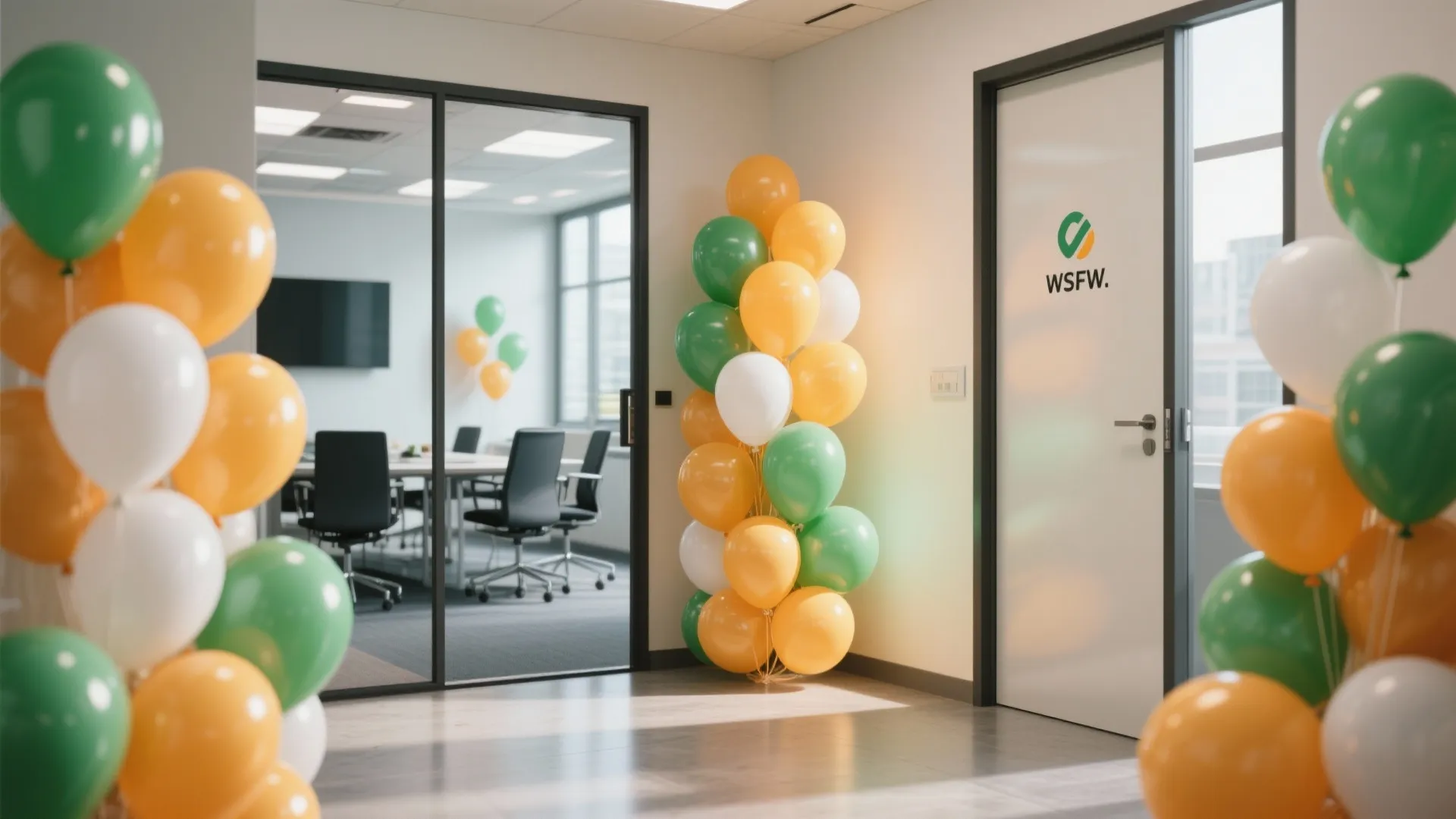 Tri-color Balloon Clusters