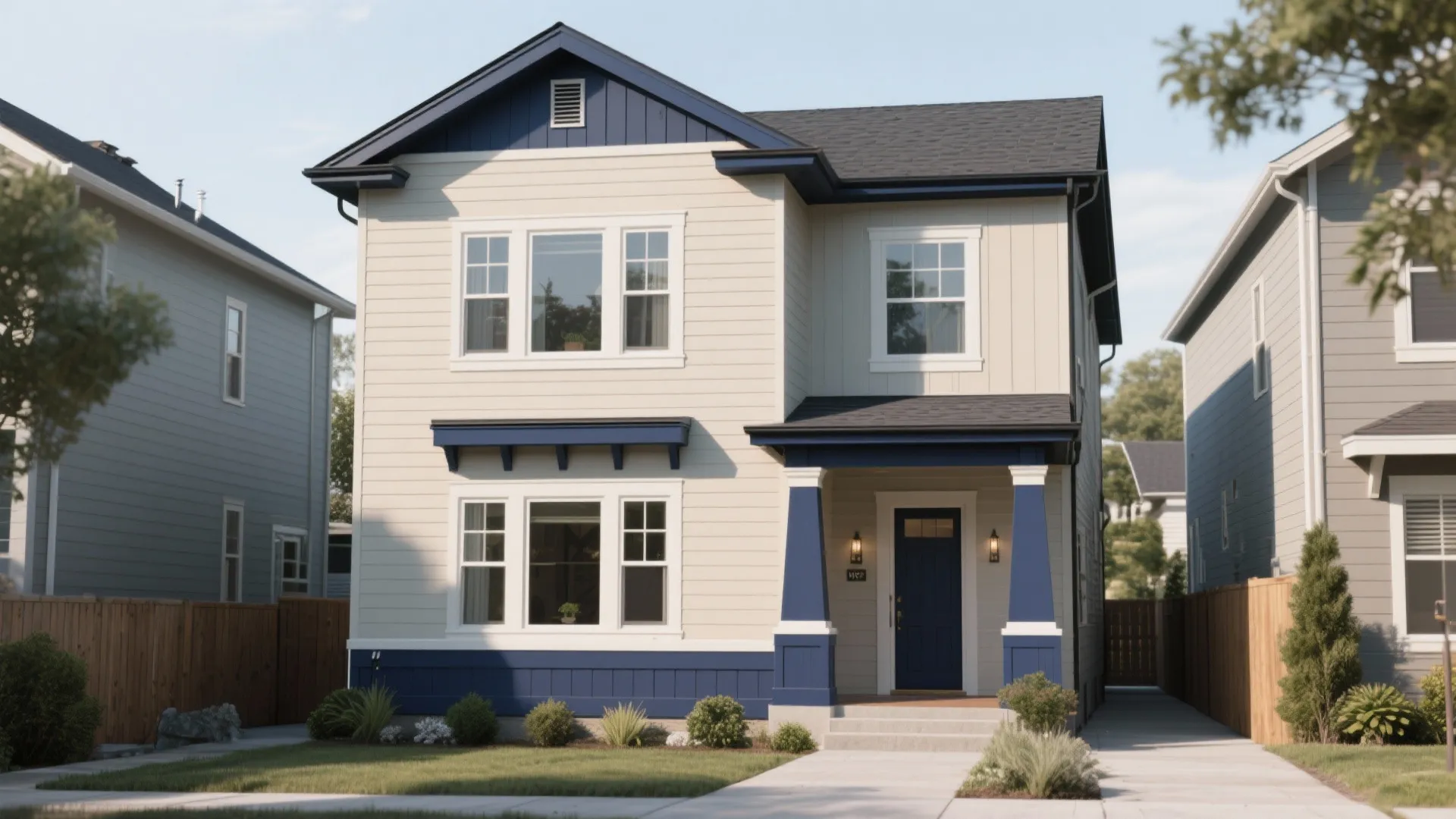 Inspiration 2: Use trim and banding to minimize painted area