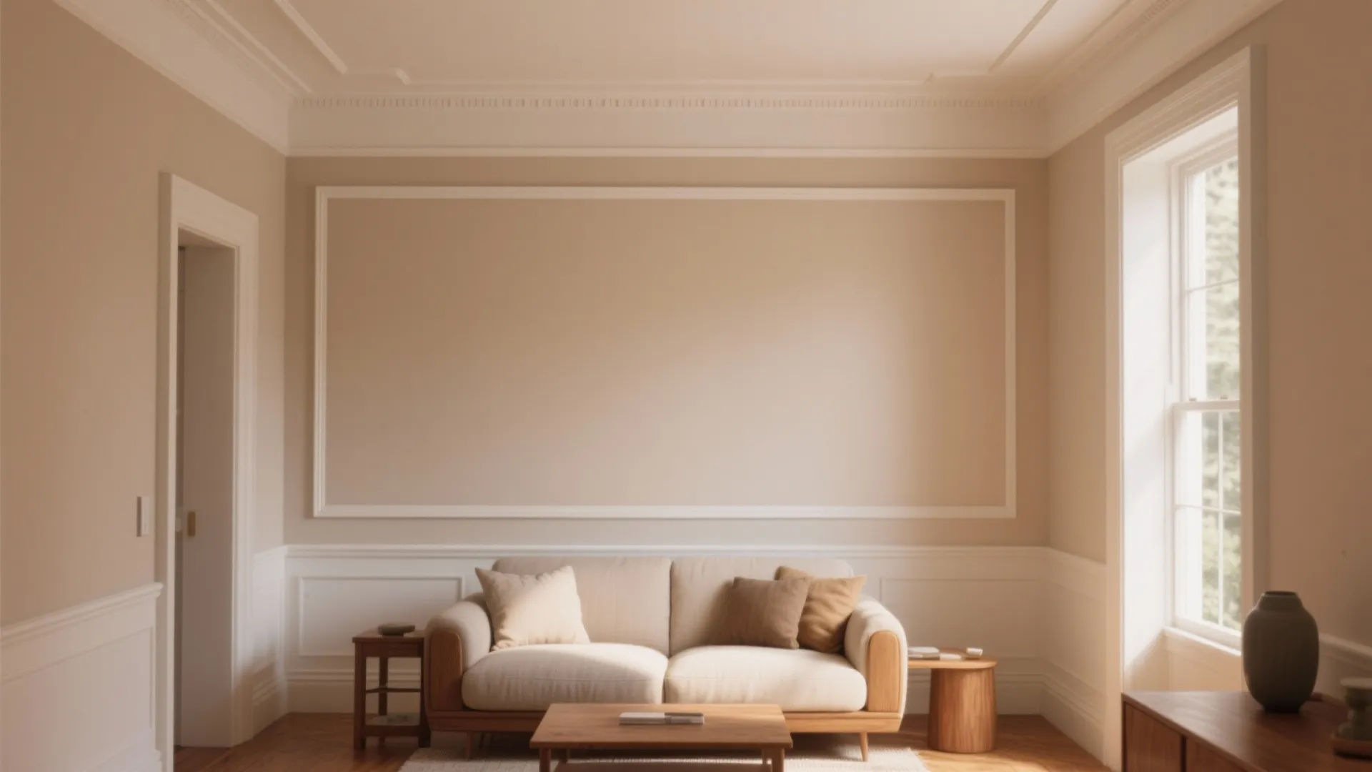 5. Trim and ceiling contrast for instant polish