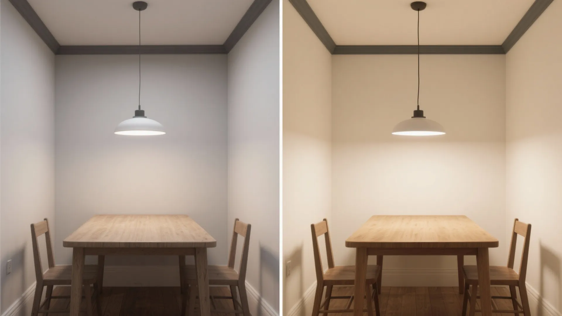 5. High-contrast trim and painted ceiling