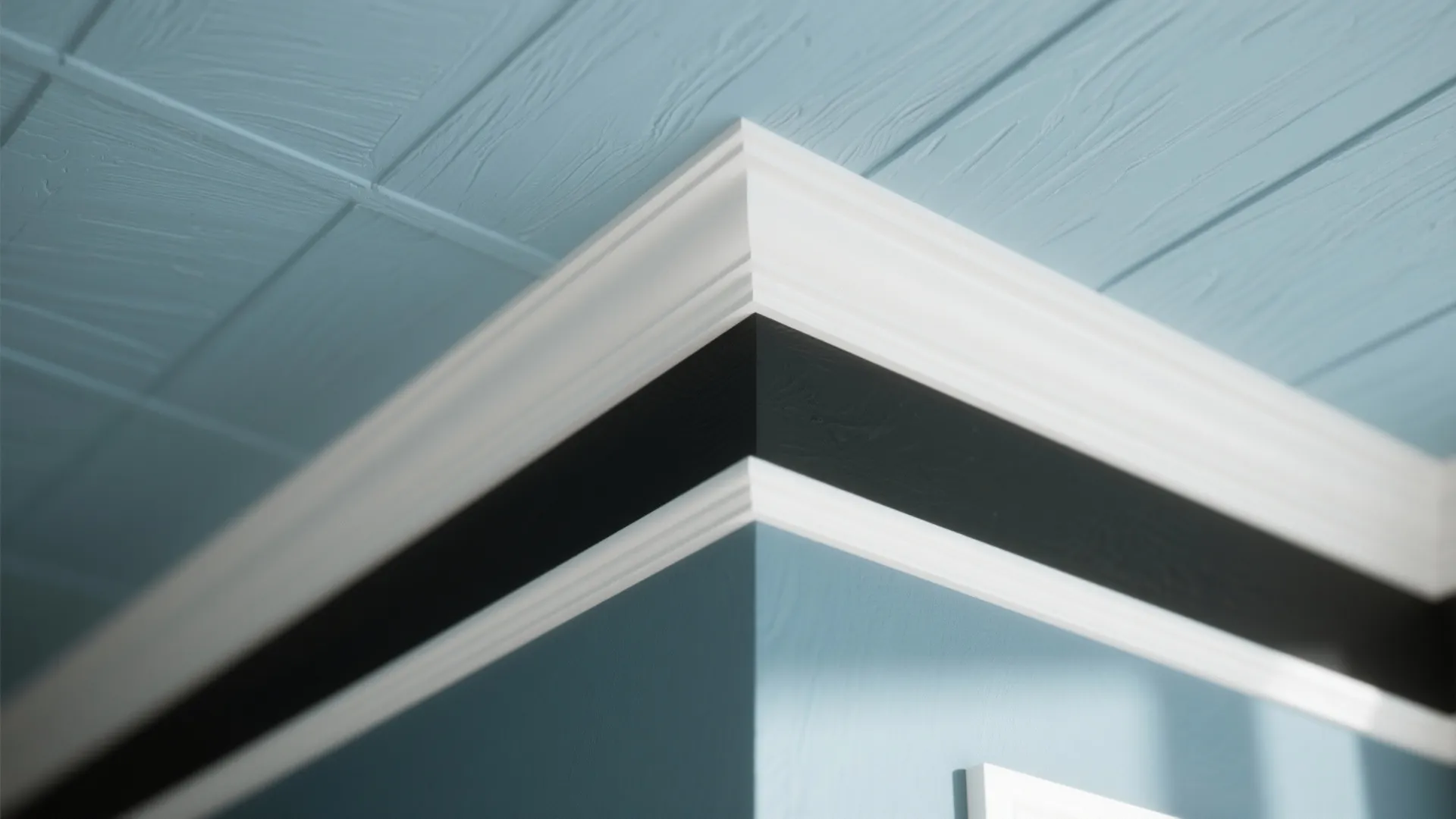5. High-Contrast Trim and Painted Ceilings