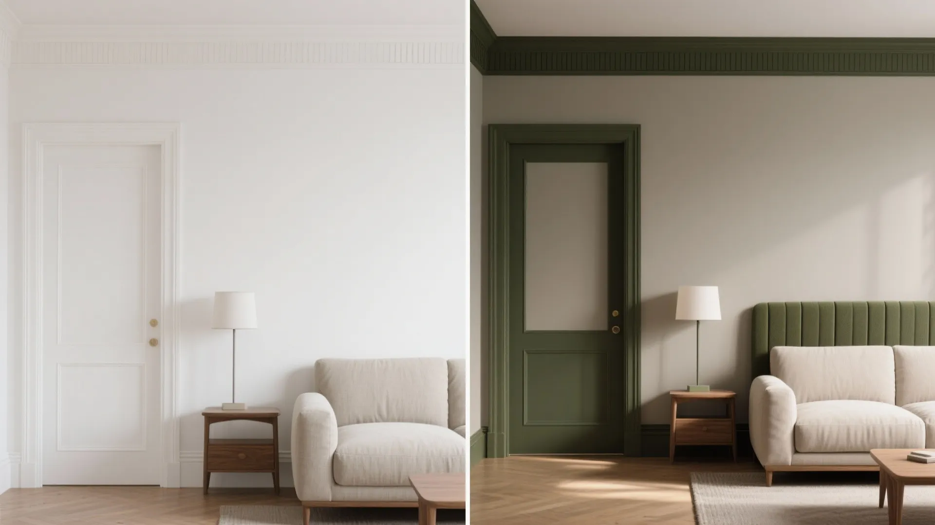 Calm Neutrals With a Saturated Trim